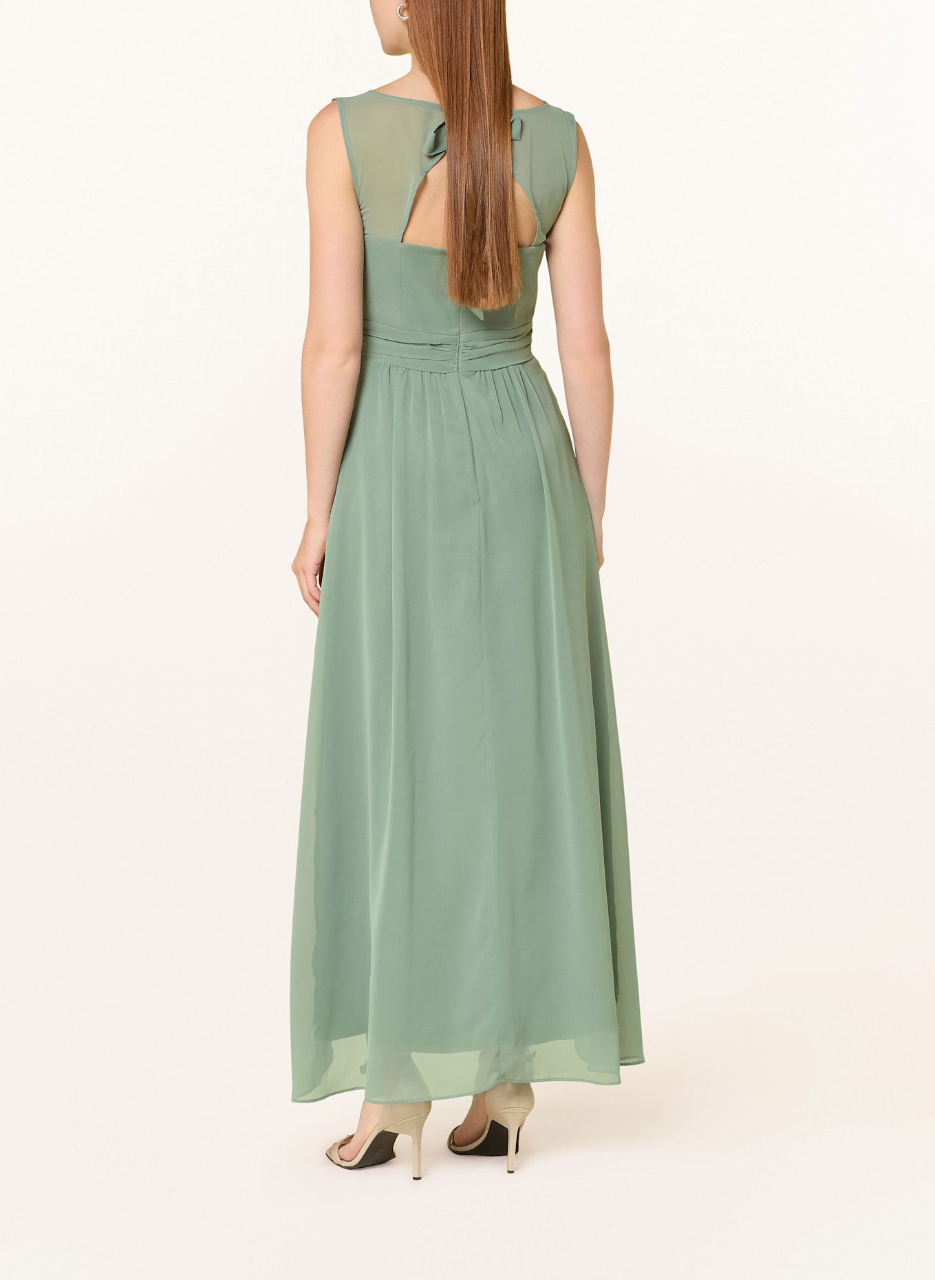 SWING Abendkleid mit Cut-out: HELLGRÜN