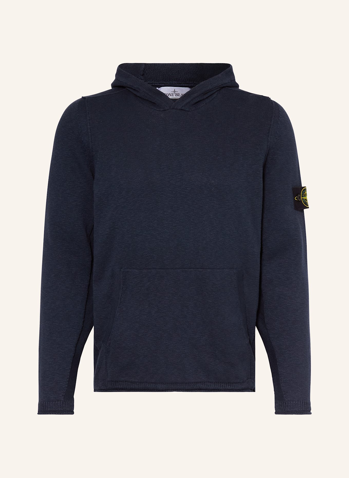 STONE ISLAND Strick-Hoodie: DUNKELBLAU