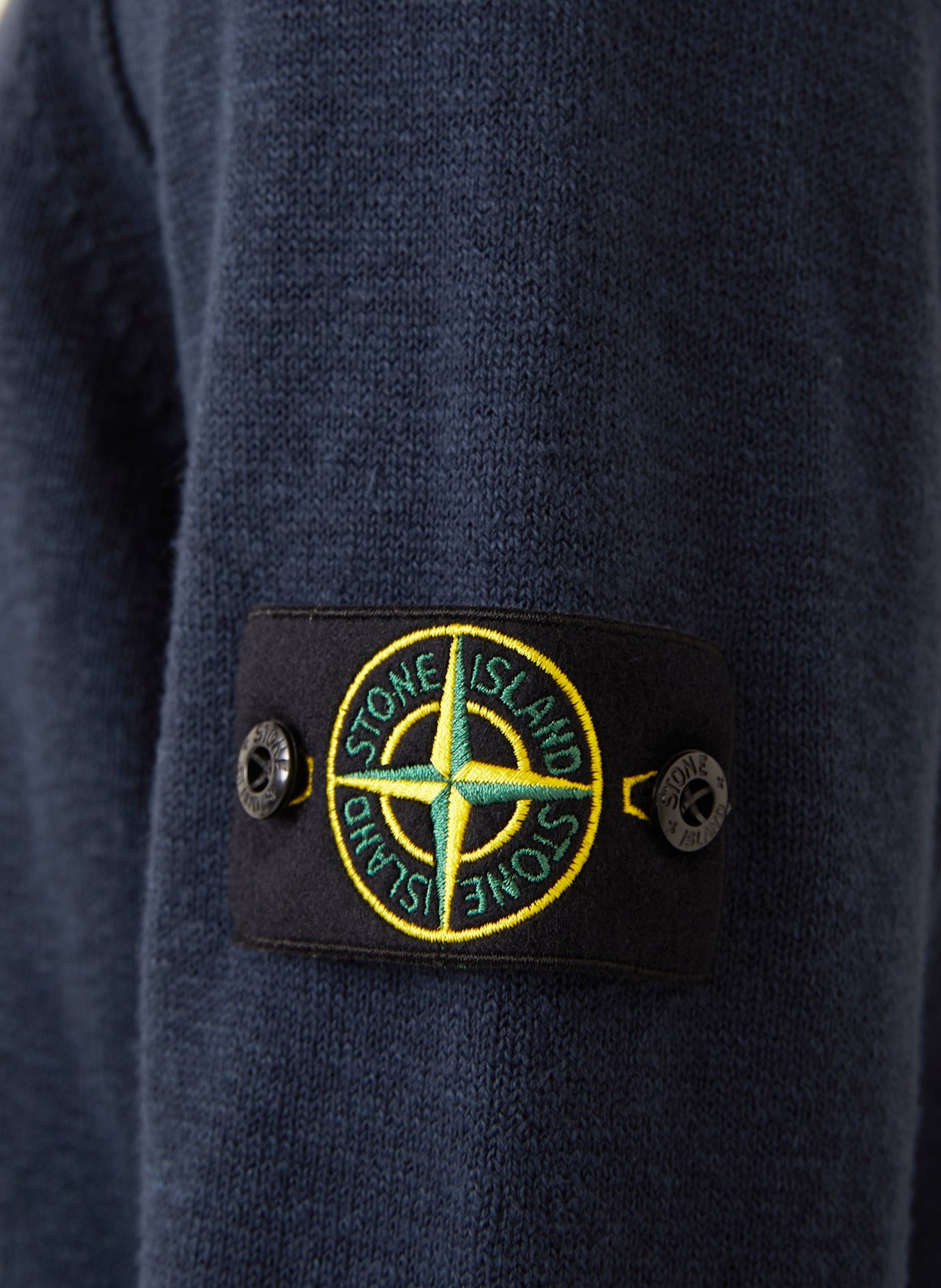 STONE ISLAND Strick-Hoodie: DUNKELBLAU