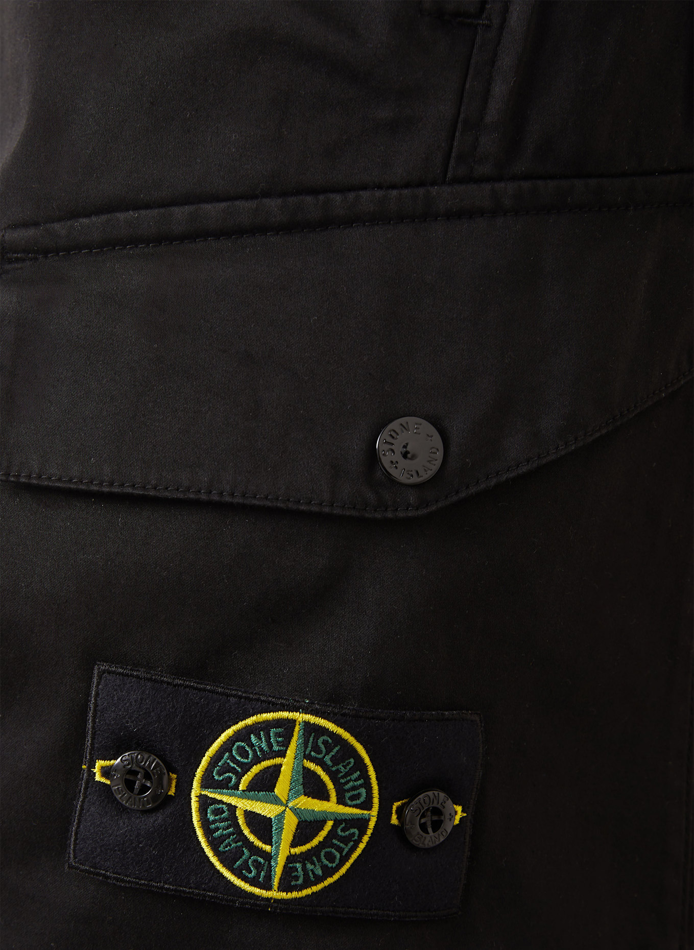 STONE ISLAND Cargo shorts regular fit: BLACK