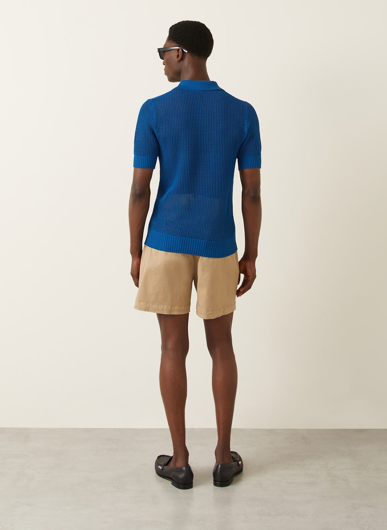 DSQUARED2 Strick-Poloshirt: BLAU