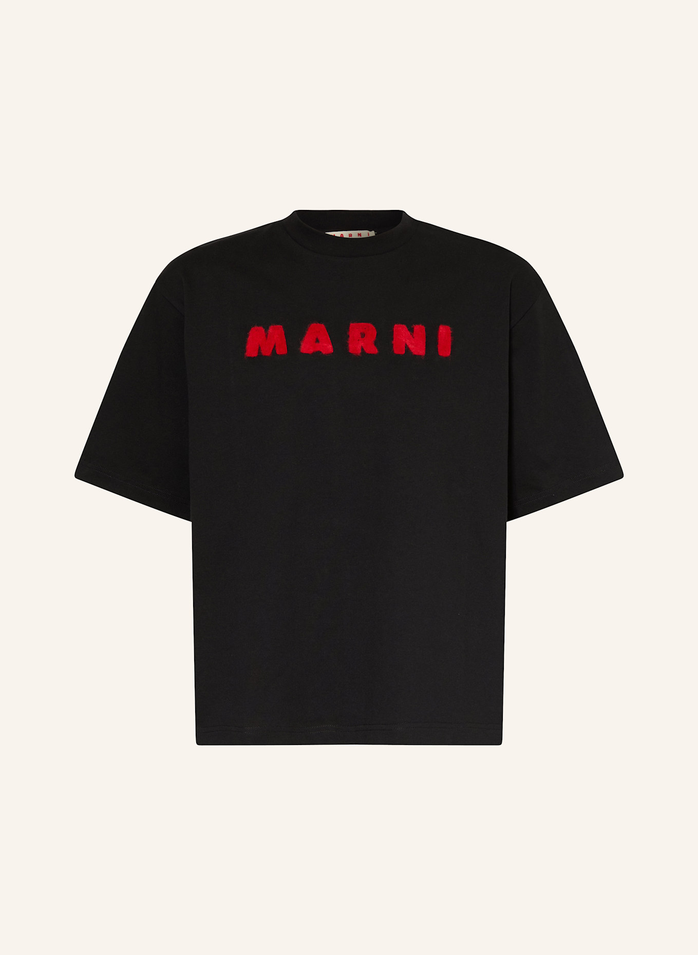 MARNI ロゴ Tシャツ サイズ48 黒赤 MARNI（マルニ）Tシャツ・カットソー 黒 サイズ:46(M位) メンズ