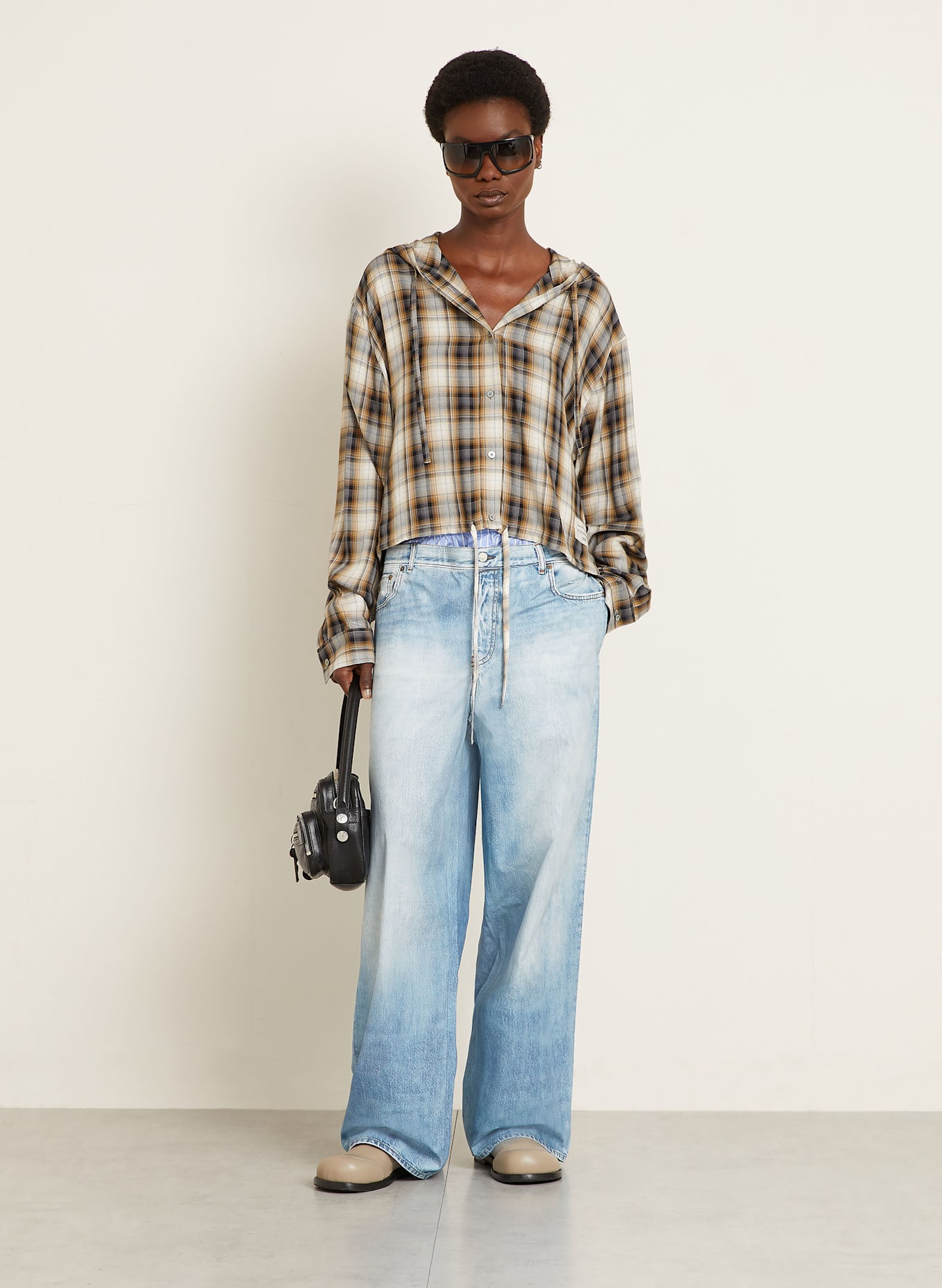 Acne Studios Bluzka: JASNOBRĄZOWY / BRĄZOWY / SZARY