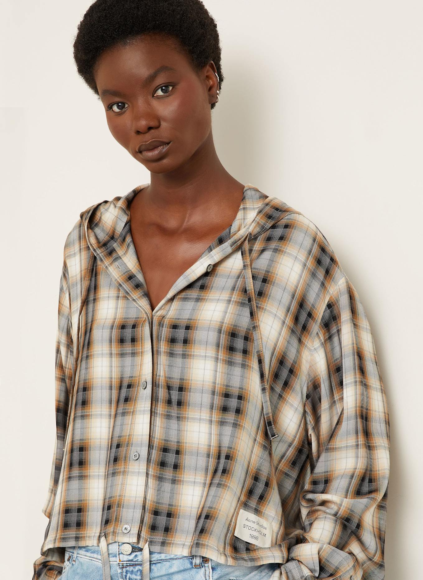 Acne Studios Bluzka: JASNOBRĄZOWY / BRĄZOWY / SZARY