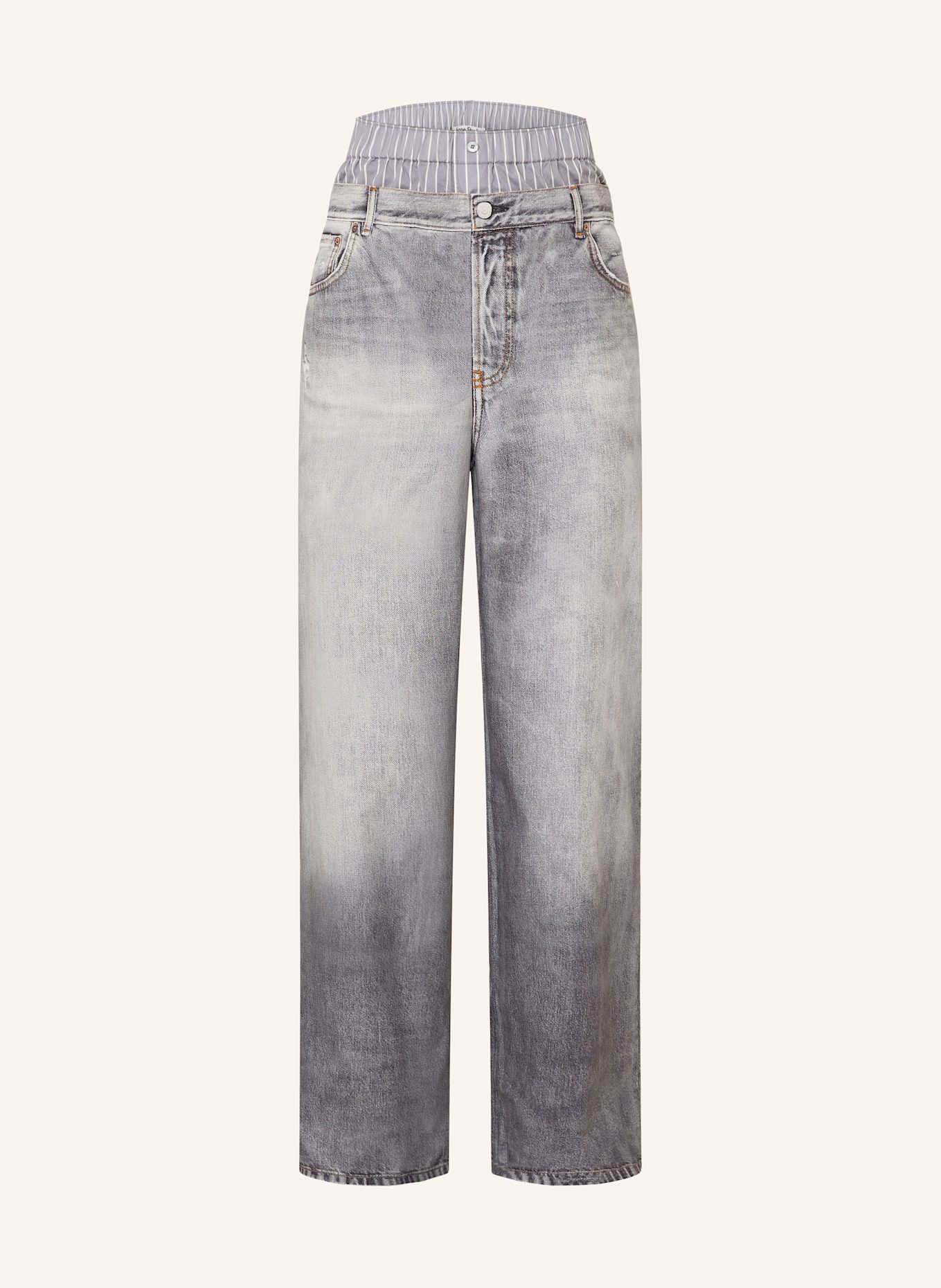 パンツ Acne Studios Archive Gray Straight Jeans Acne Studios Straight jeans in gray/ dark gray