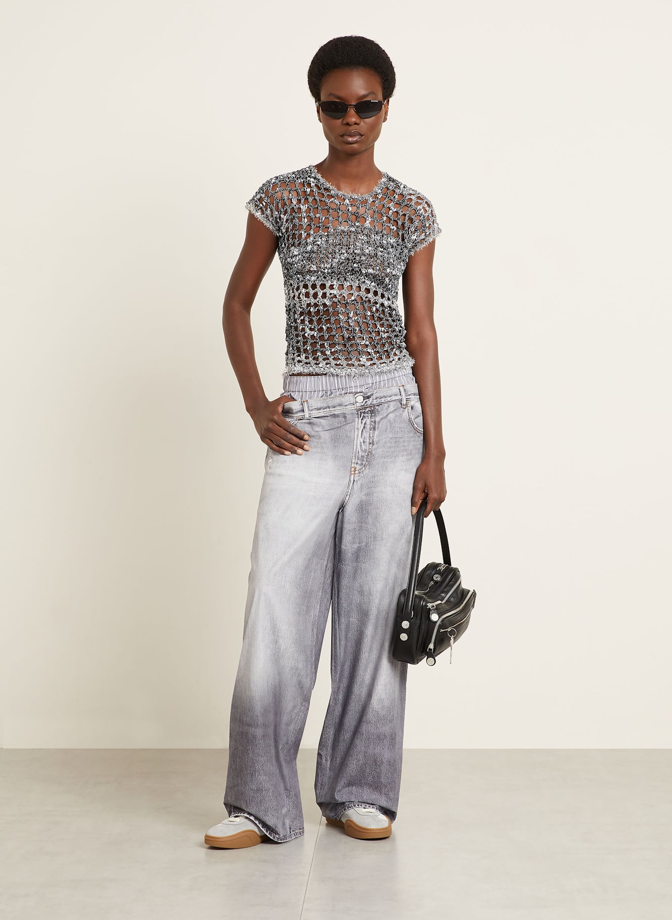 Acne Studios Straight jeans in gray/ dark gray