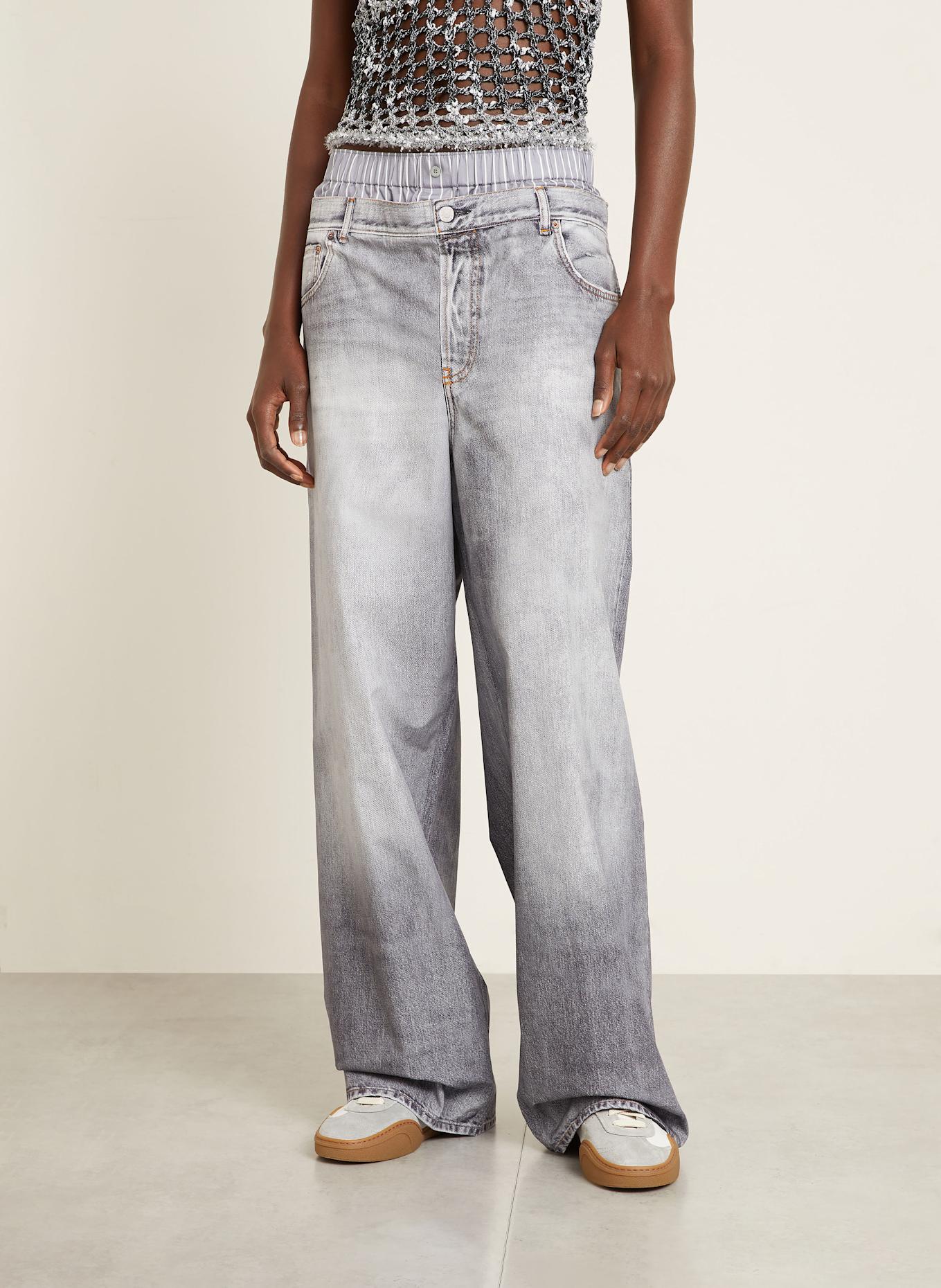 パンツ Acne Studios Archive Gray Straight Jeans Acne Studios Straight jeans in gray/ dark gray