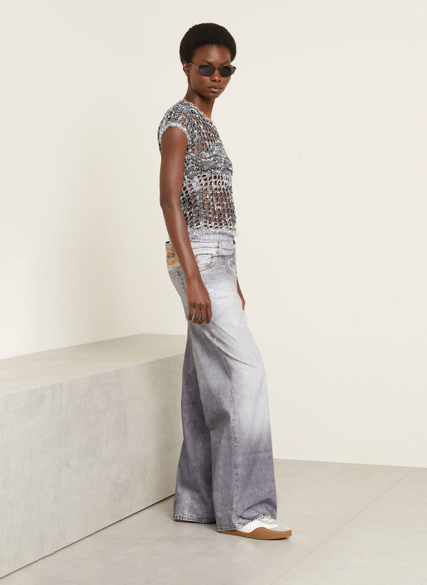 Acne Studios Straight jeans in gray/ dark gray