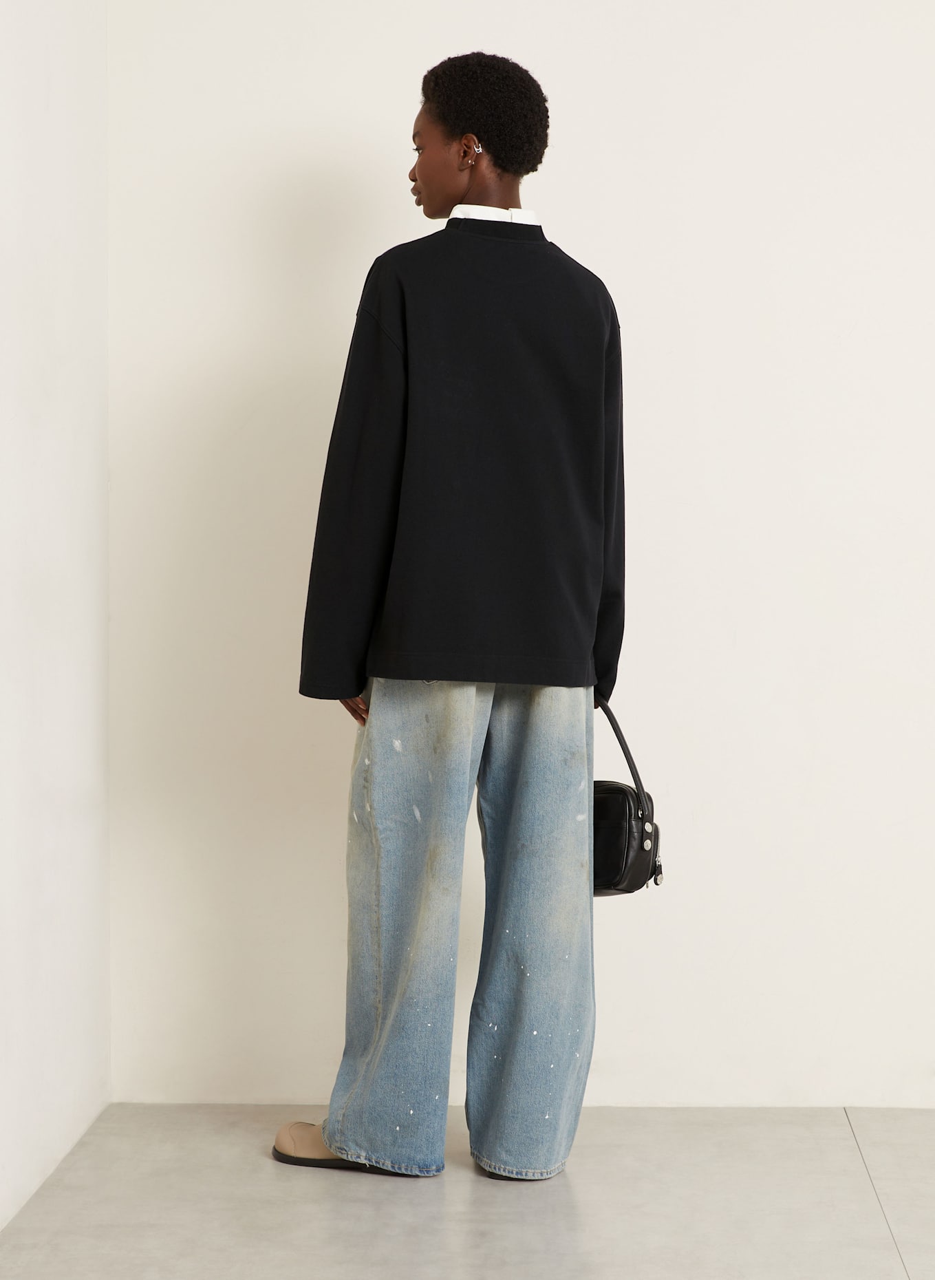 Acne Studios Longsleeve: SCHWARZ