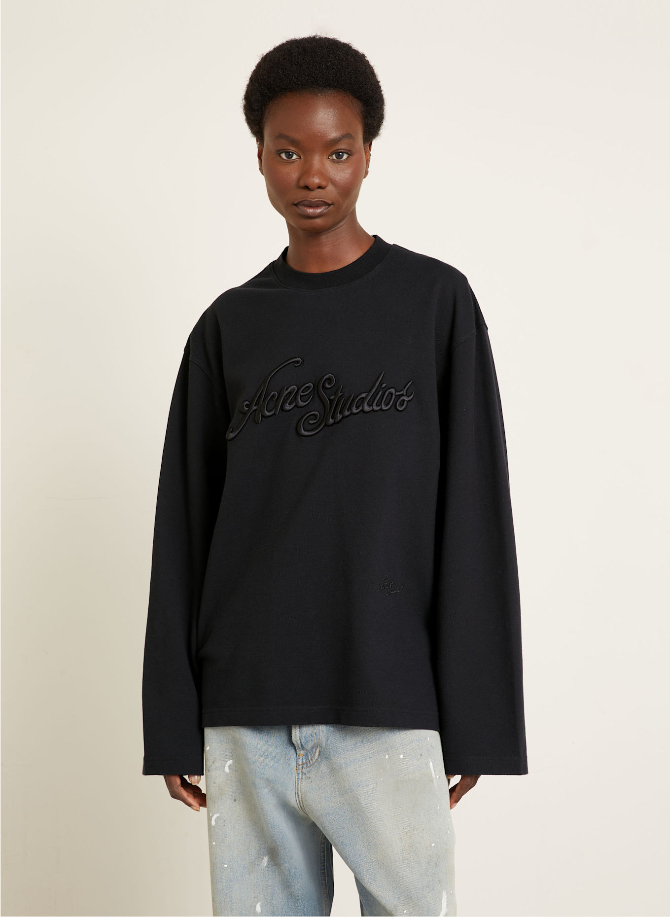Acne Studios Longsleeve: SCHWARZ