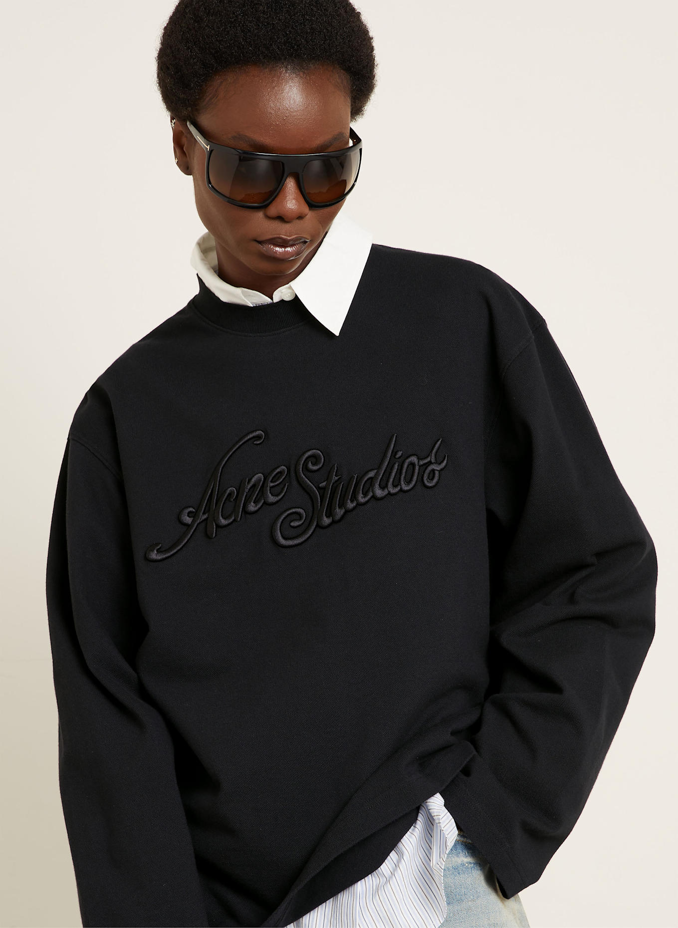Acne Studios Longsleeve: SCHWARZ