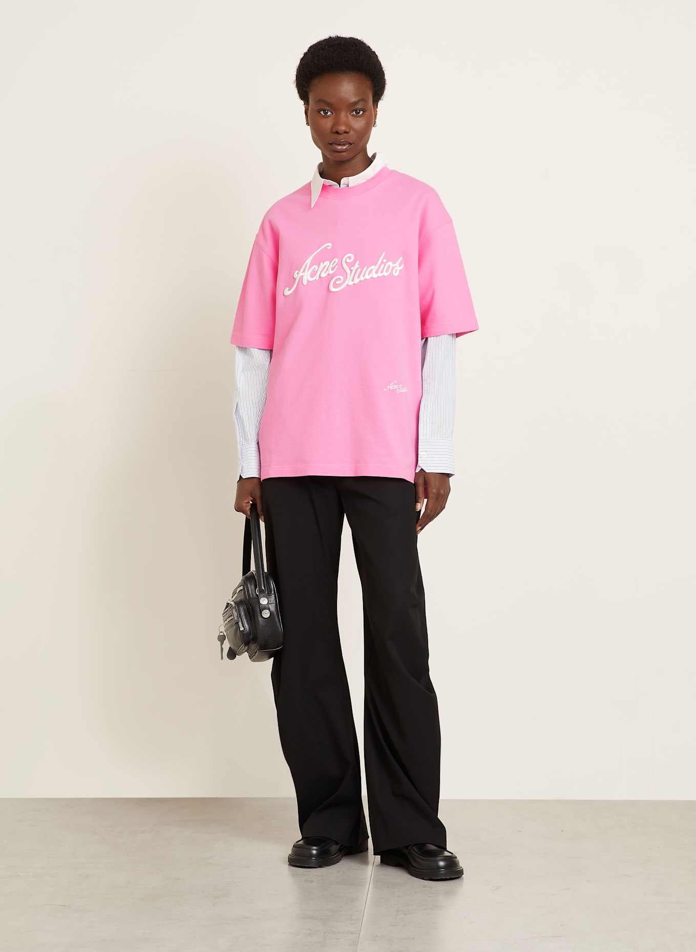 Acne Studios T-Shirt: ROSA / WEISS