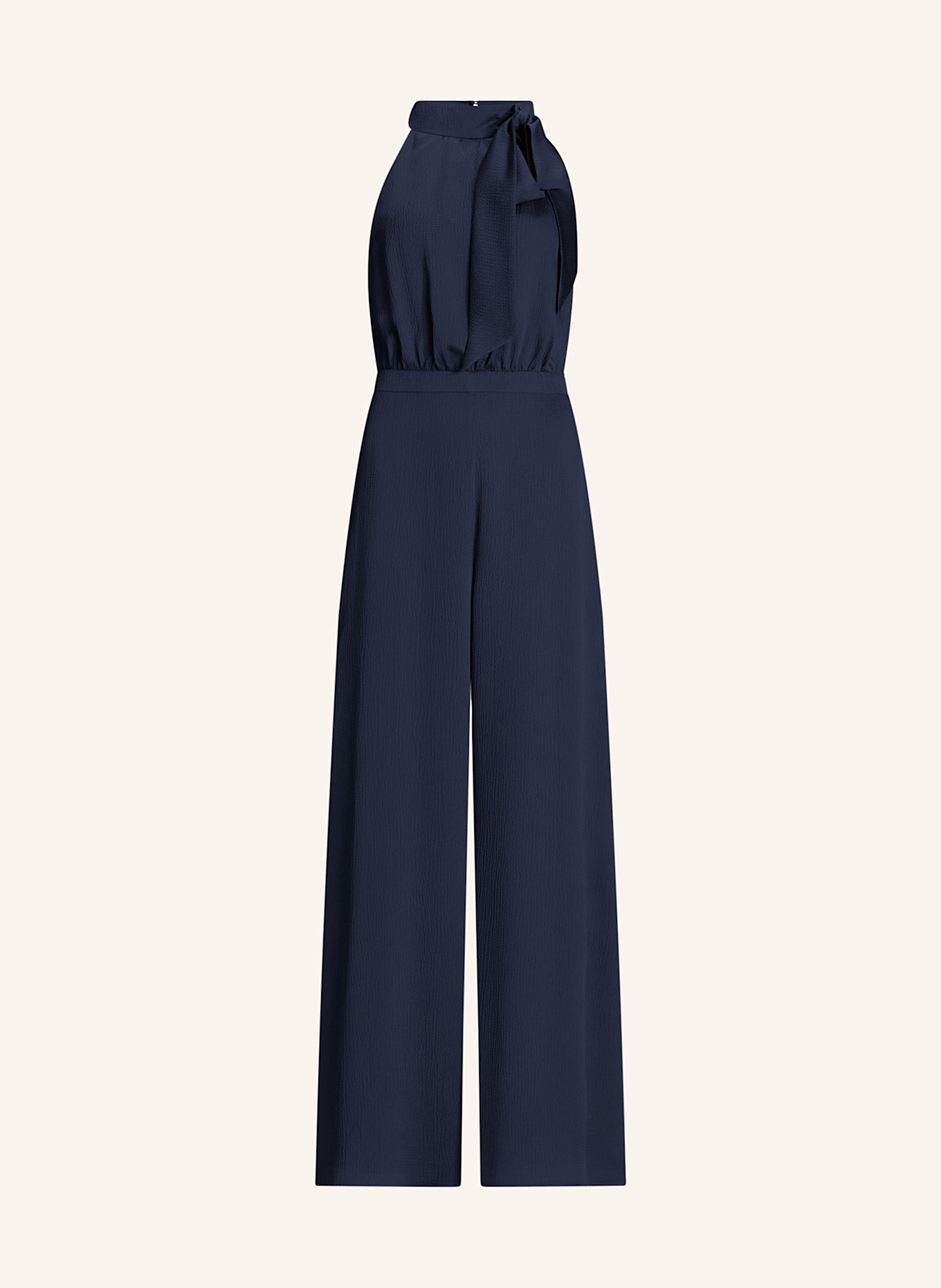 SWING Jumpsuit aus Satin mit Schluppe: DUNKELBLAU