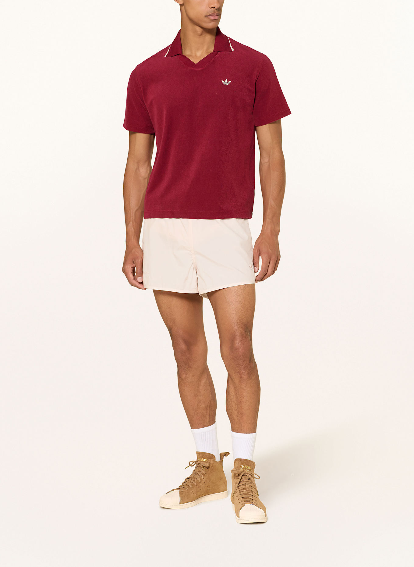 adidas Frottee-Poloshirt WB TLG: DUNKELROT