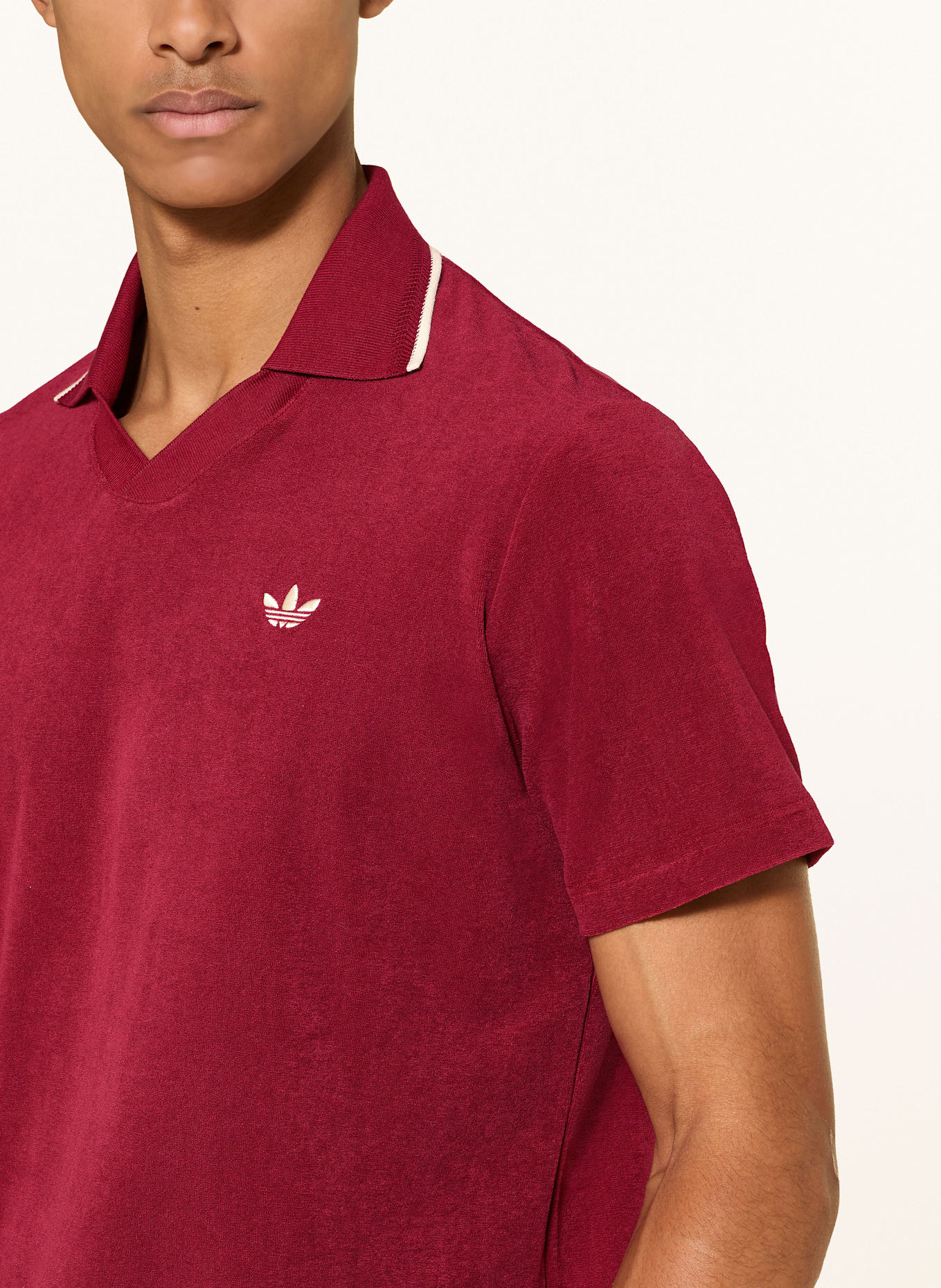 adidas Frottee-Poloshirt WB TLG: DUNKELROT