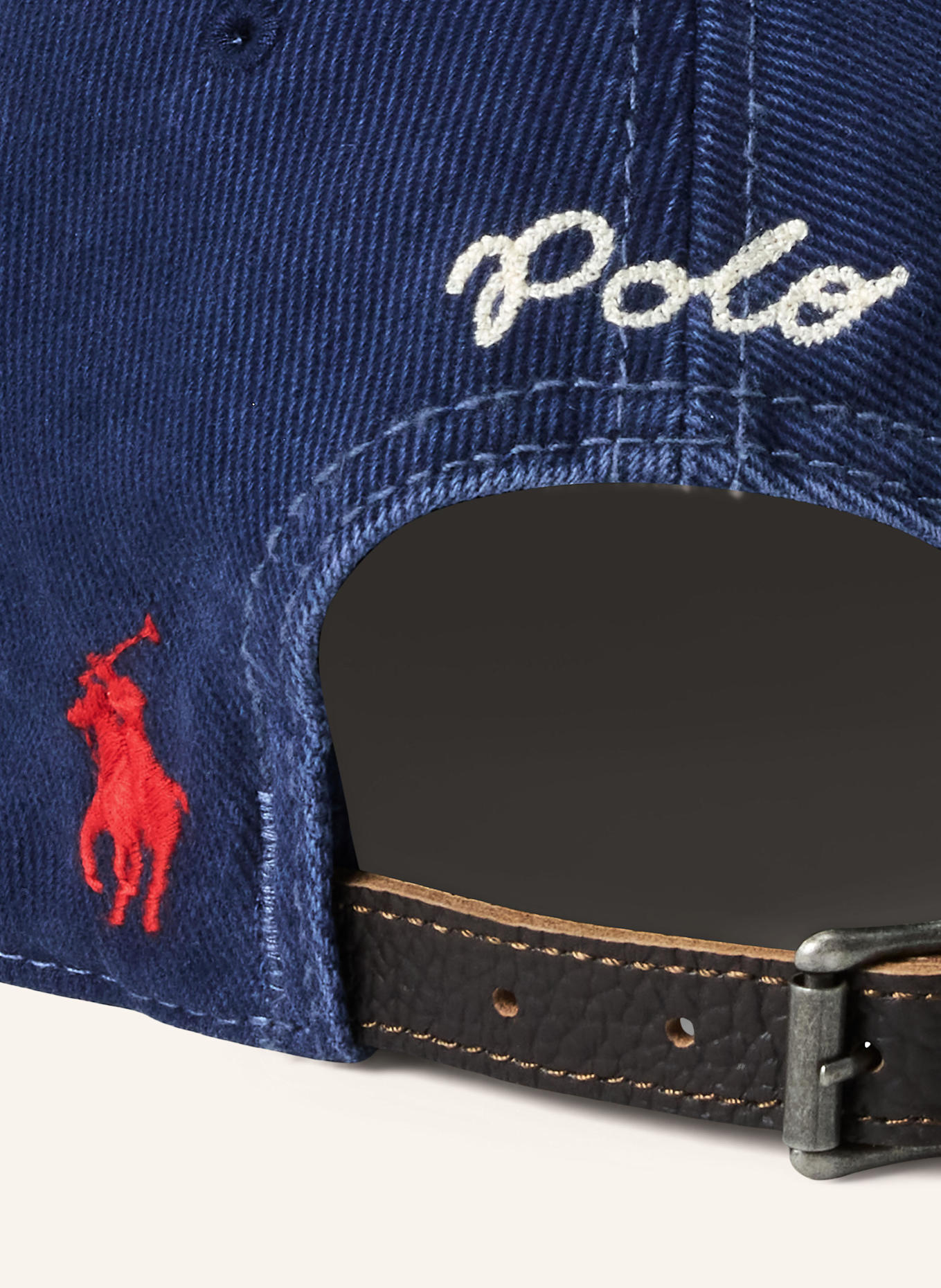 POLO RALPH LAUREN Cap: DUNKELBLAU/ ROT