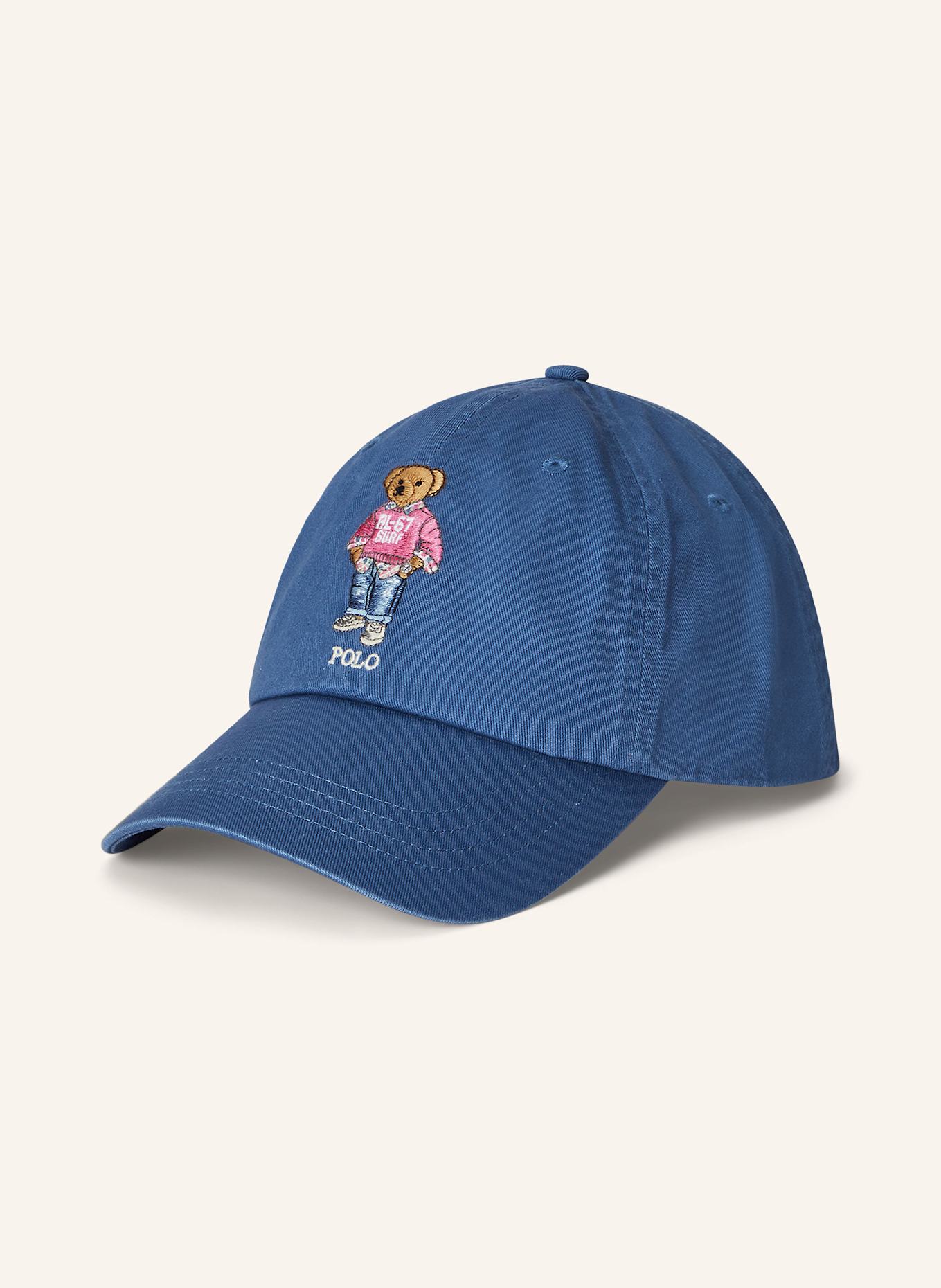 POLO RALPH LAUREN Cap: BLAU/ BRAUN/ ROSA