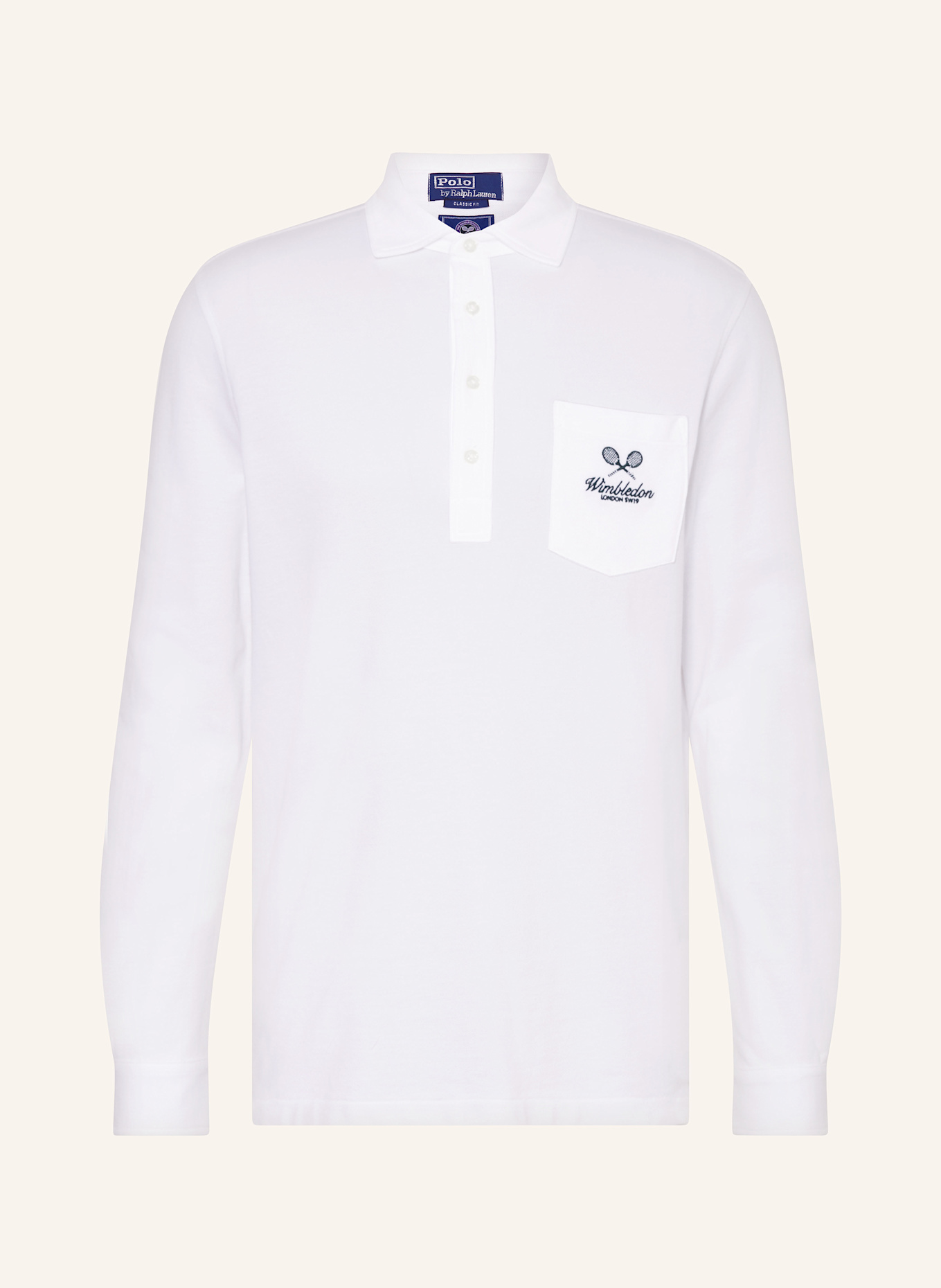 POLO RALPH LAUREN Piqué-Poloshirt Classic Fit: WEISS