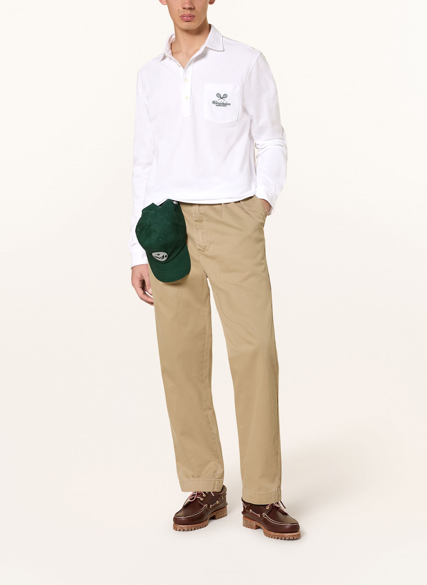POLO RALPH LAUREN Piqué-Poloshirt Classic Fit: WEISS