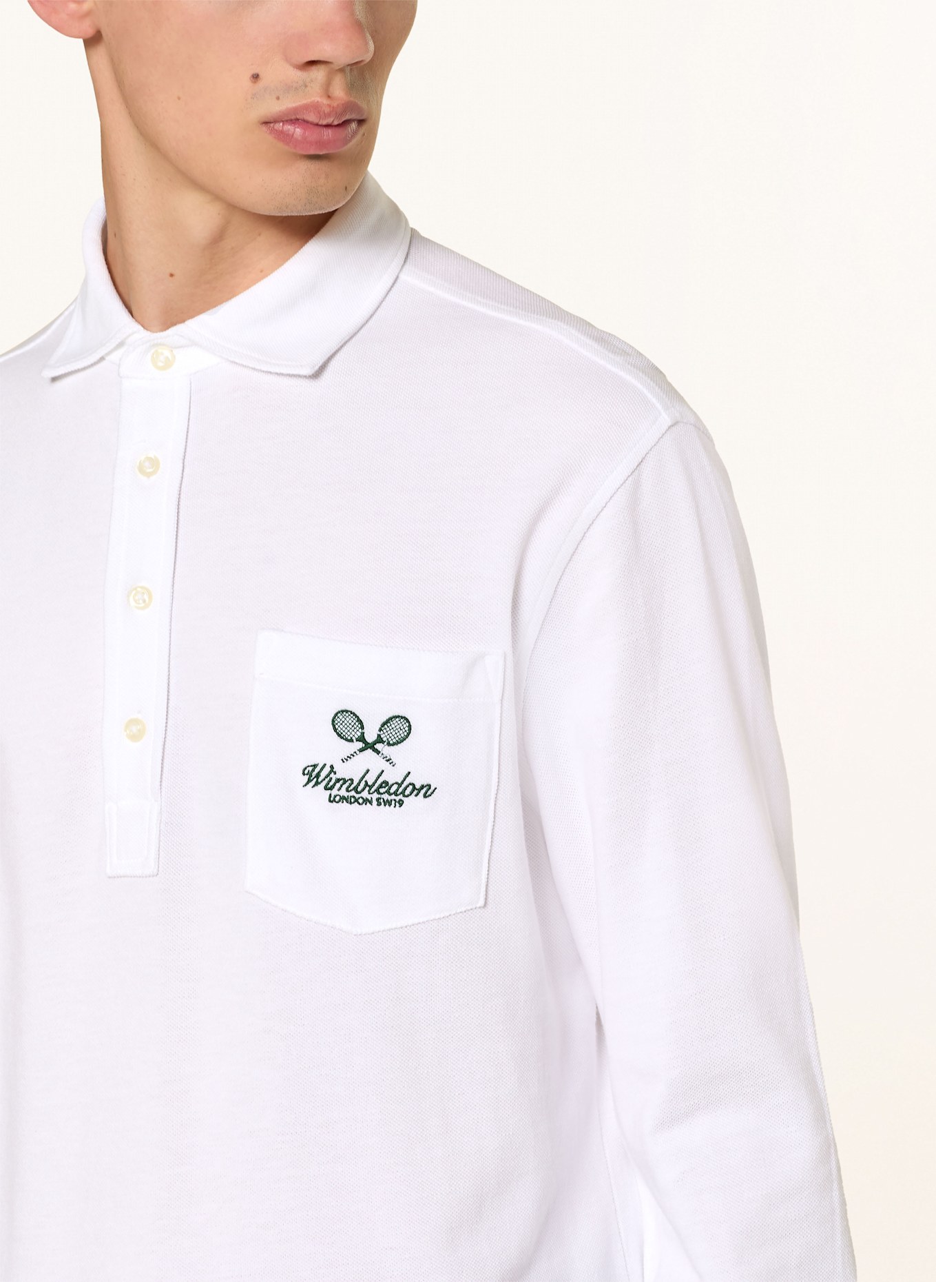 POLO RALPH LAUREN Piqué-Poloshirt Classic Fit: WEISS