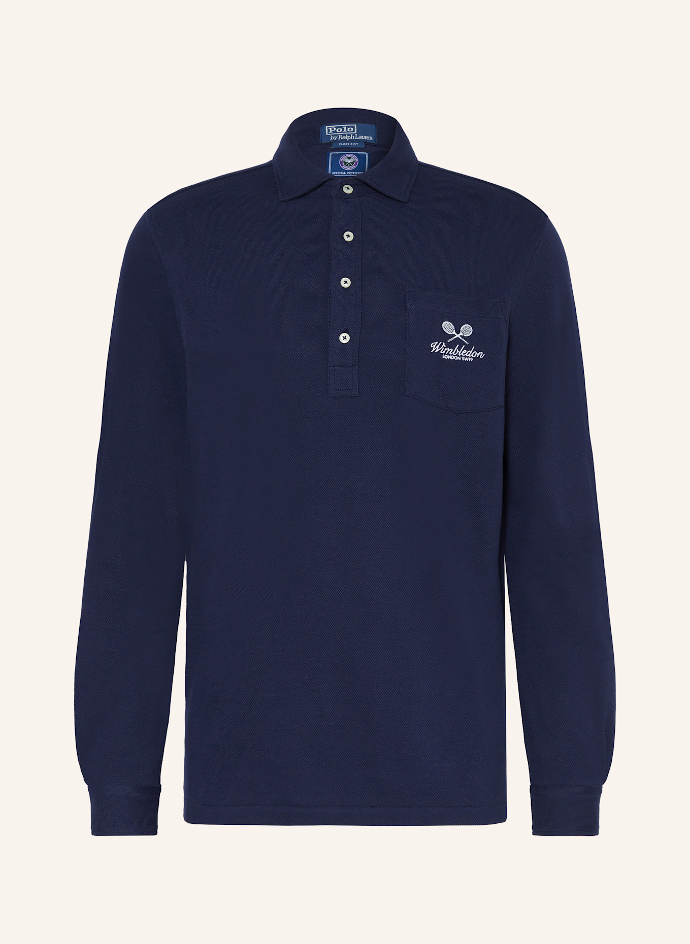 POLO RALPH LAUREN Piqué polo shirt classic fit: DARK BLUE
