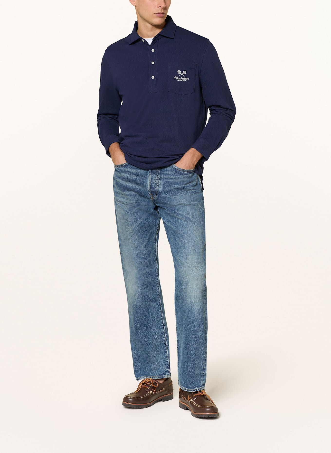 POLO RALPH LAUREN Piqué polo shirt classic fit: DARK BLUE