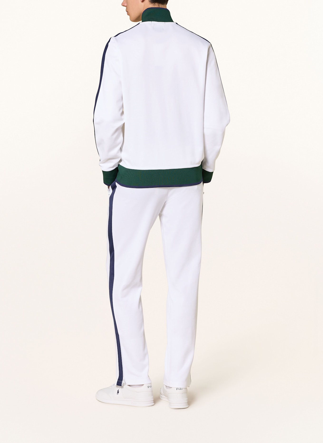 POLO RALPH LAUREN Sweatpants mit Galonstreifen: WEISS