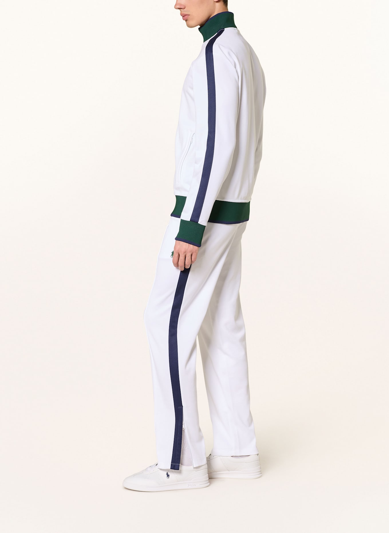 POLO RALPH LAUREN Sweatpants mit Galonstreifen: WEISS