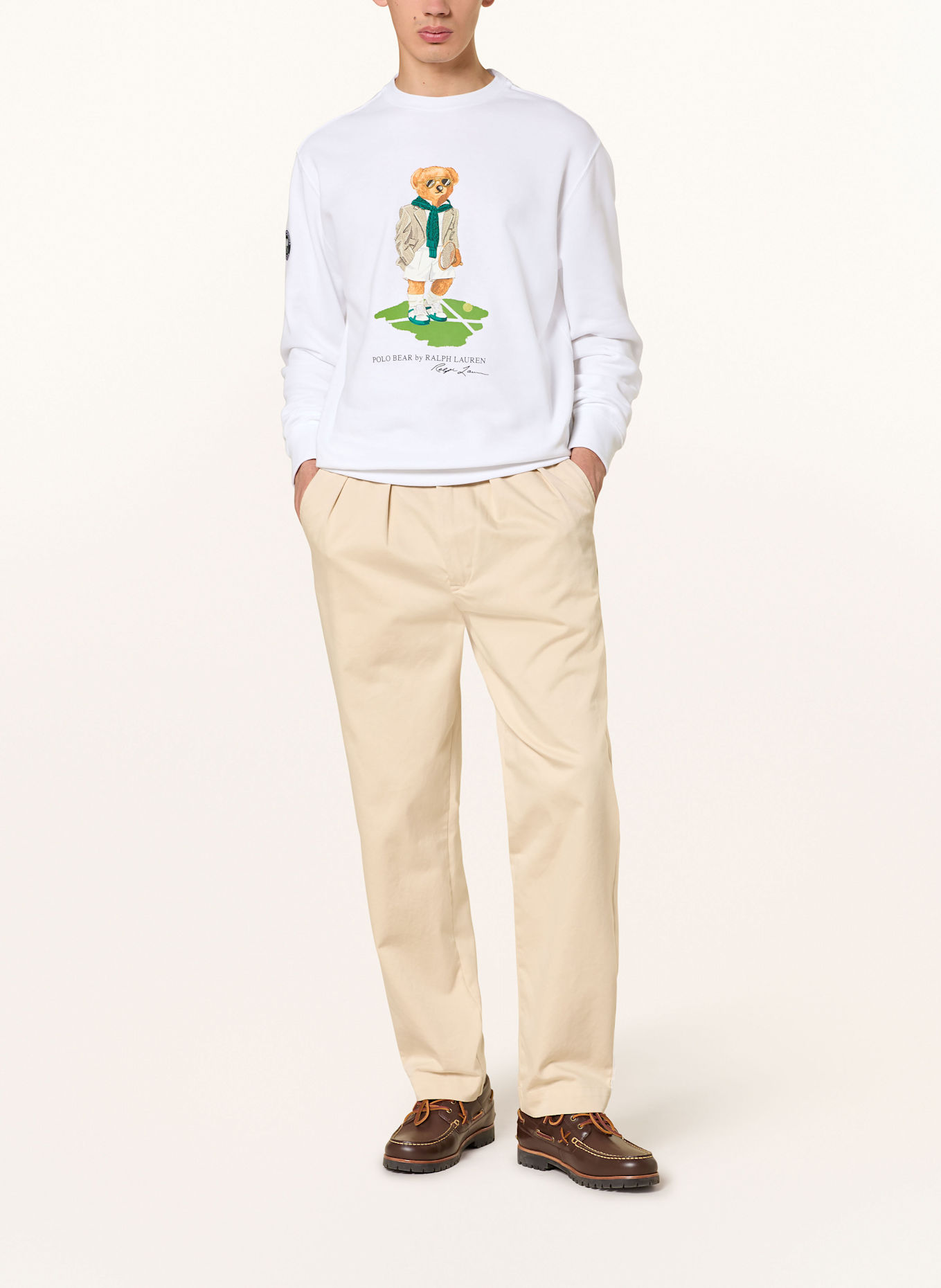 POLO RALPH LAUREN Mikina: BÍLÁ