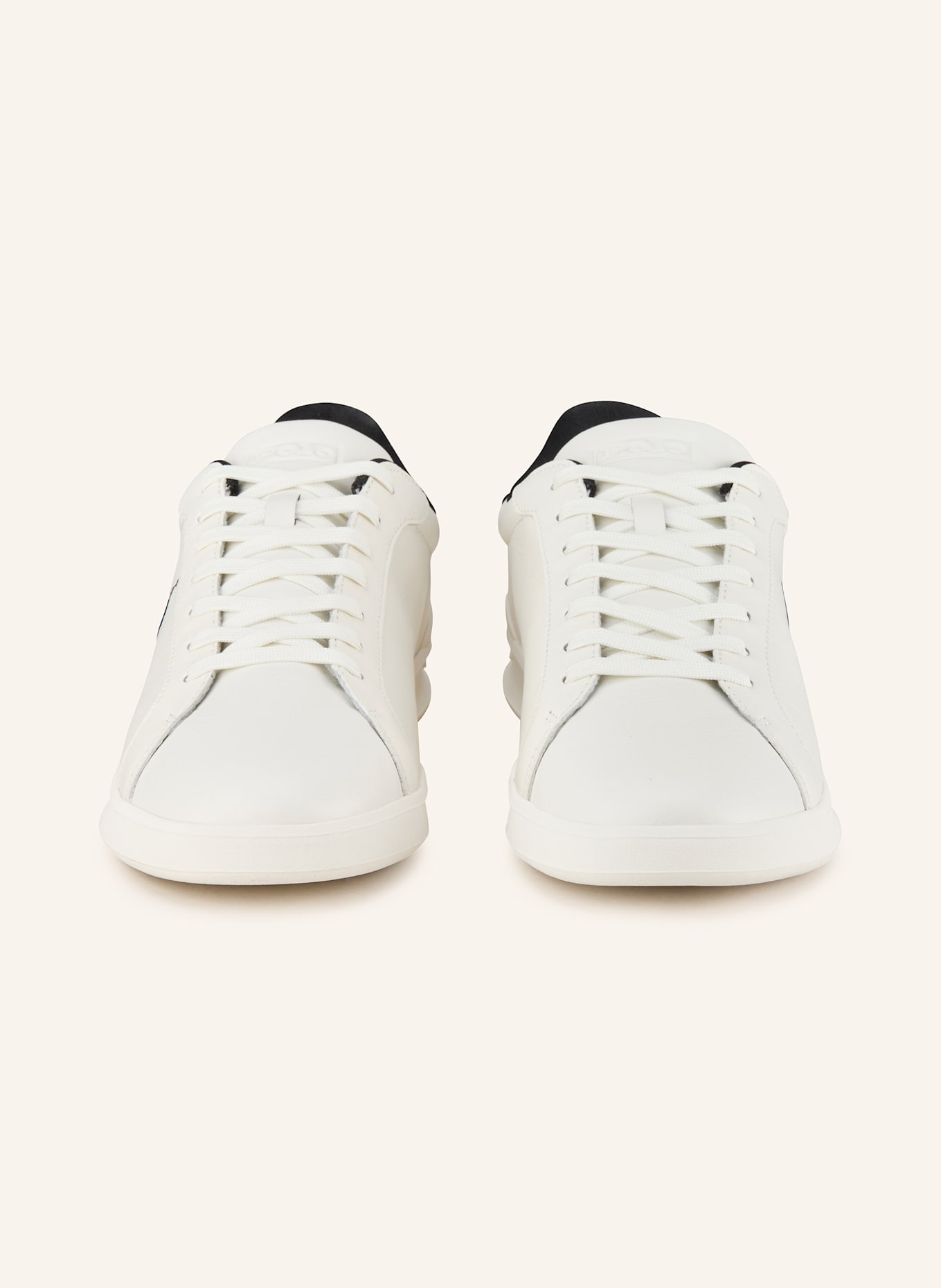POLO RALPH LAUREN Sneaker: WEISS / SCHWARZ