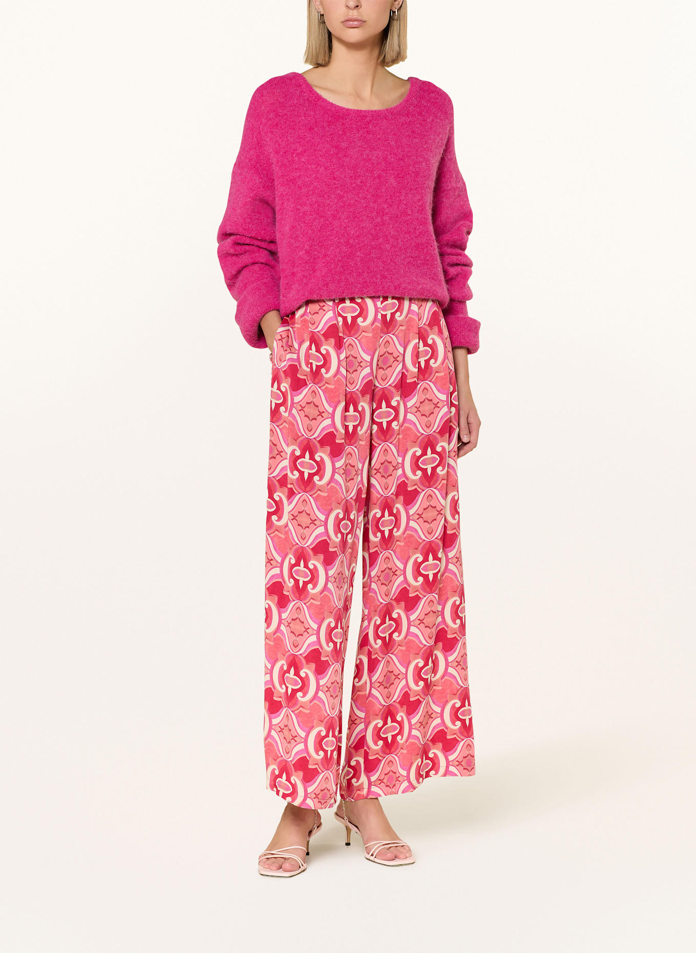 CARTOON Marlenehose: ROT / HELLROT / ROSA