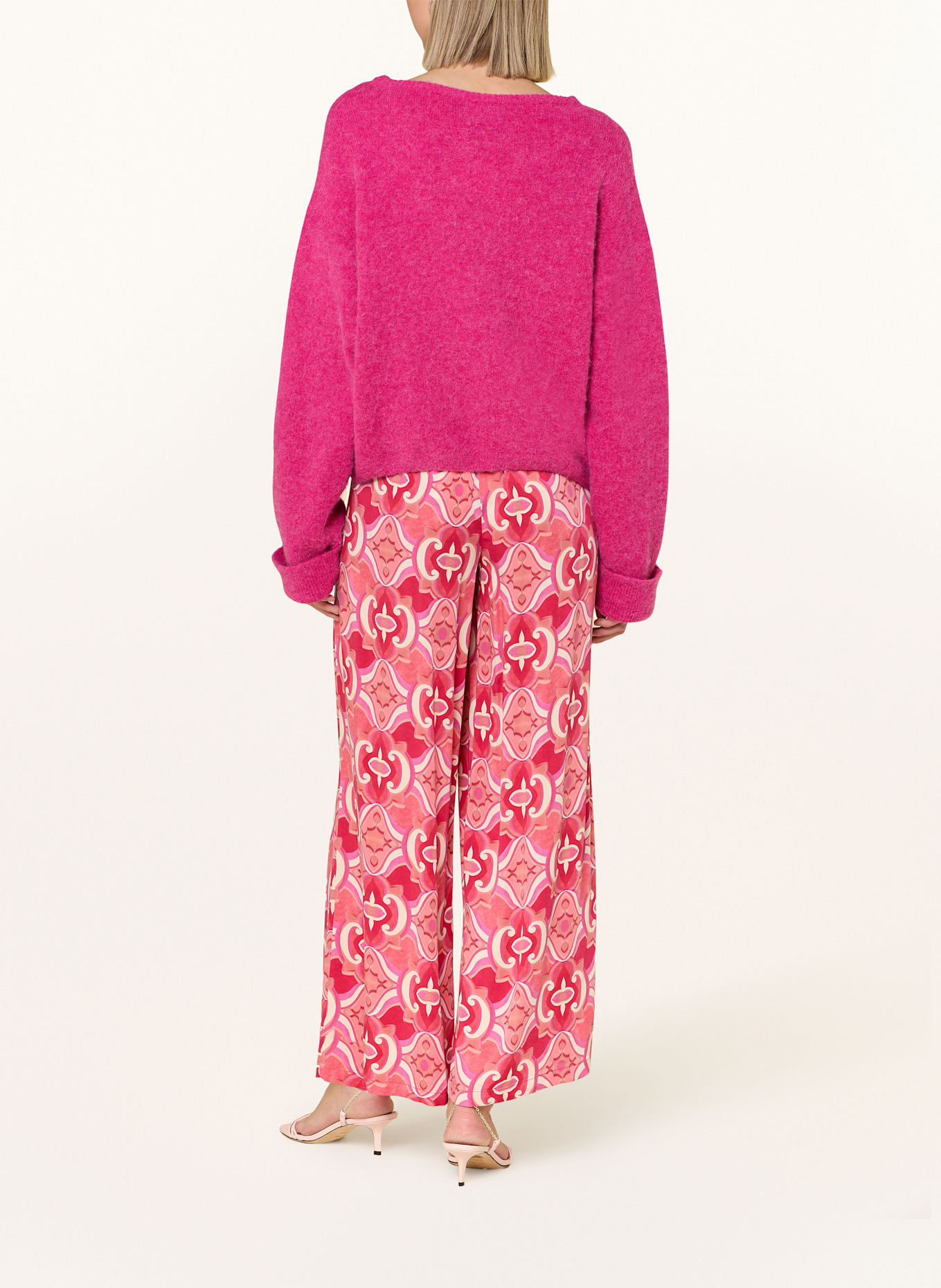 CARTOON Marlenehose: ROT / HELLROT / ROSA