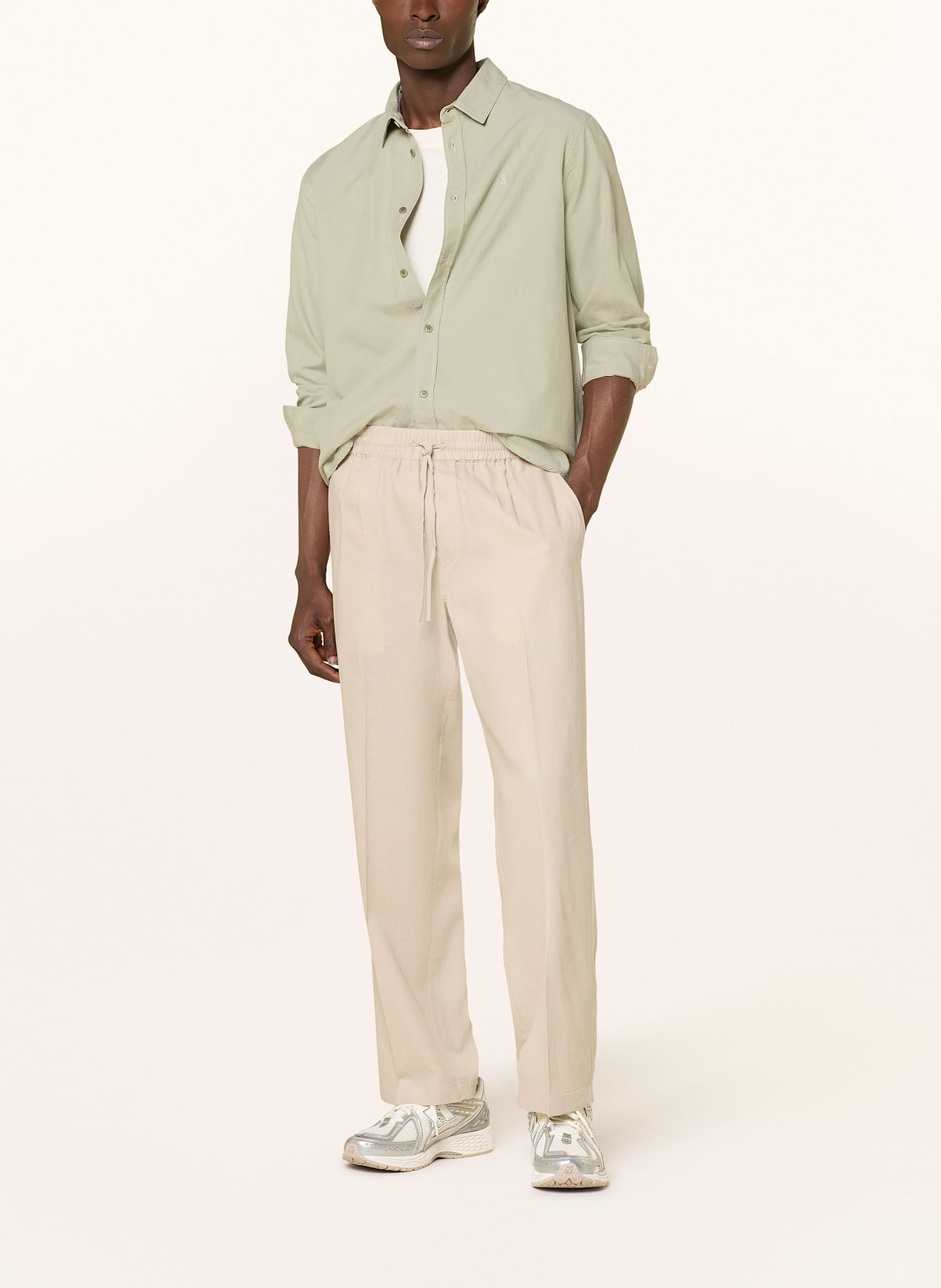 ARMEDANGELS Hose LUKAA mit Leinen: BEIGE
