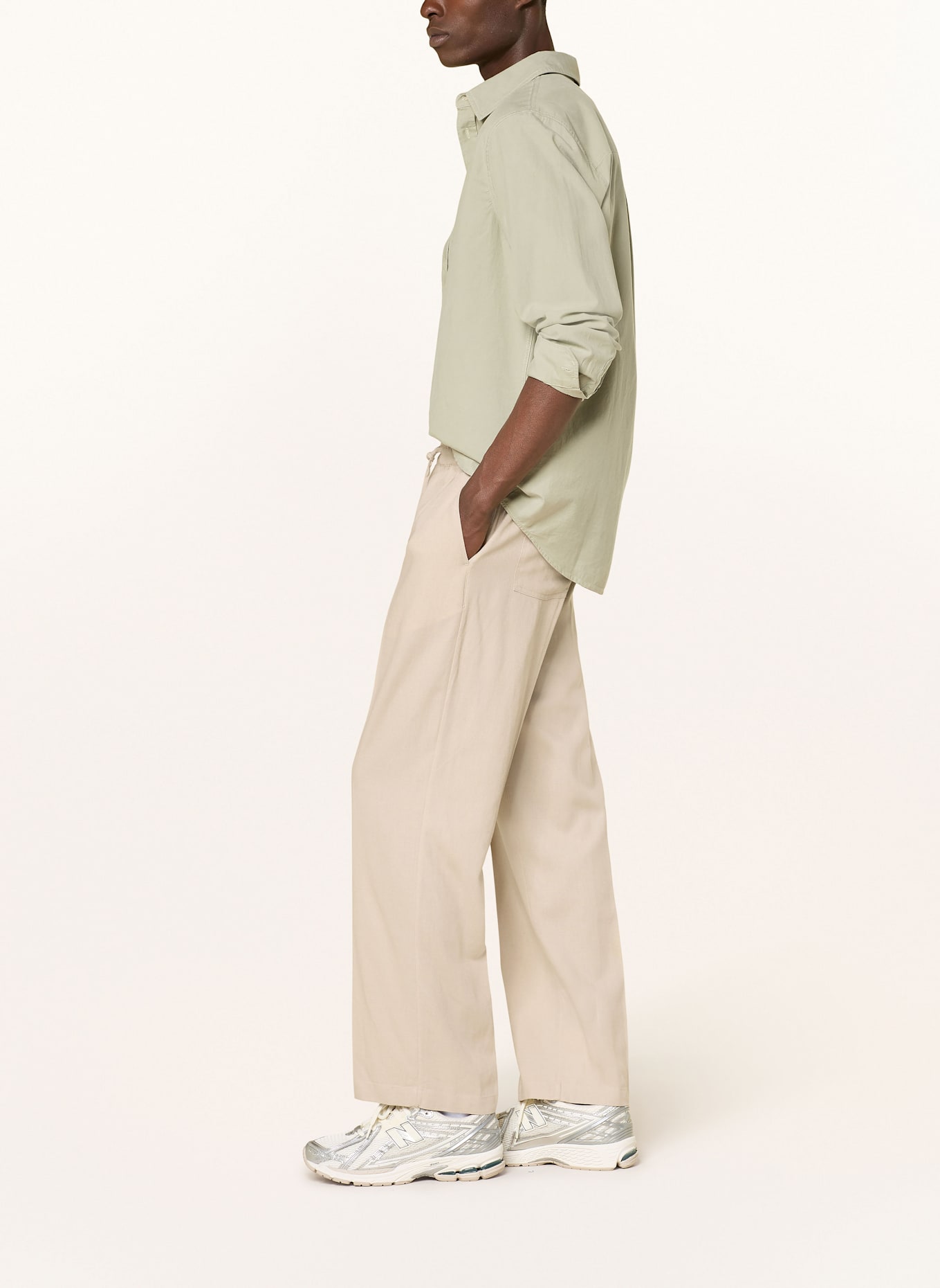 ARMEDANGELS Hose LUKAA mit Leinen: BEIGE