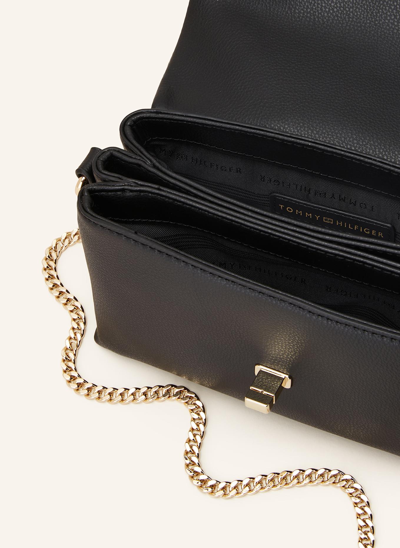 TOMMY HILFIGER Umhängetasche: SCHWARZ