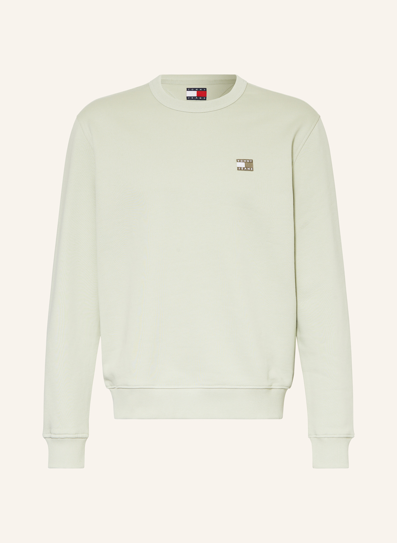 TOMMY JEANS Sweatshirt: HELLGRÜN