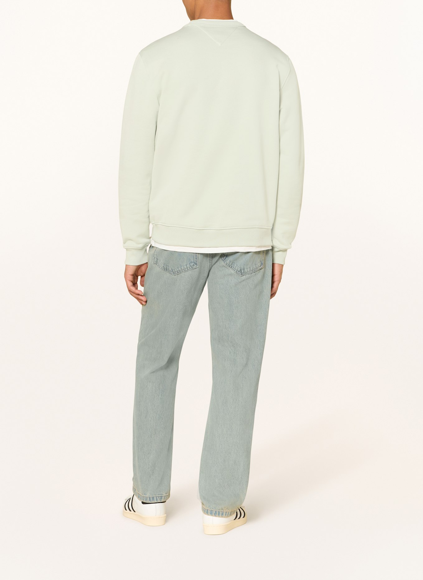 TOMMY JEANS Sweatshirt: HELLGRÜN