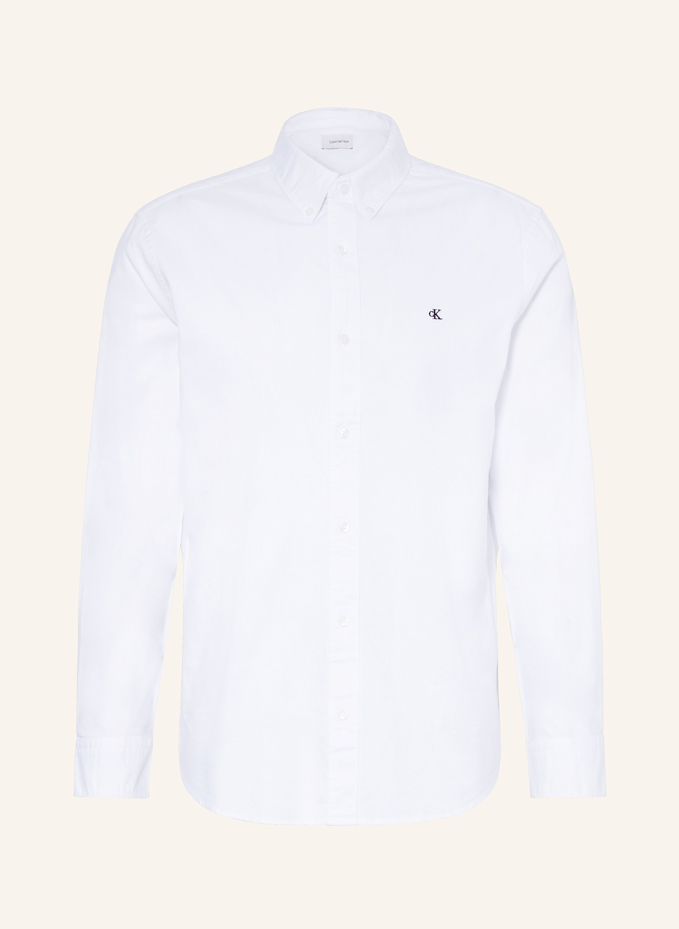 Calvin Klein Jeans Oxfordhemd Classic Fit: WEISS
