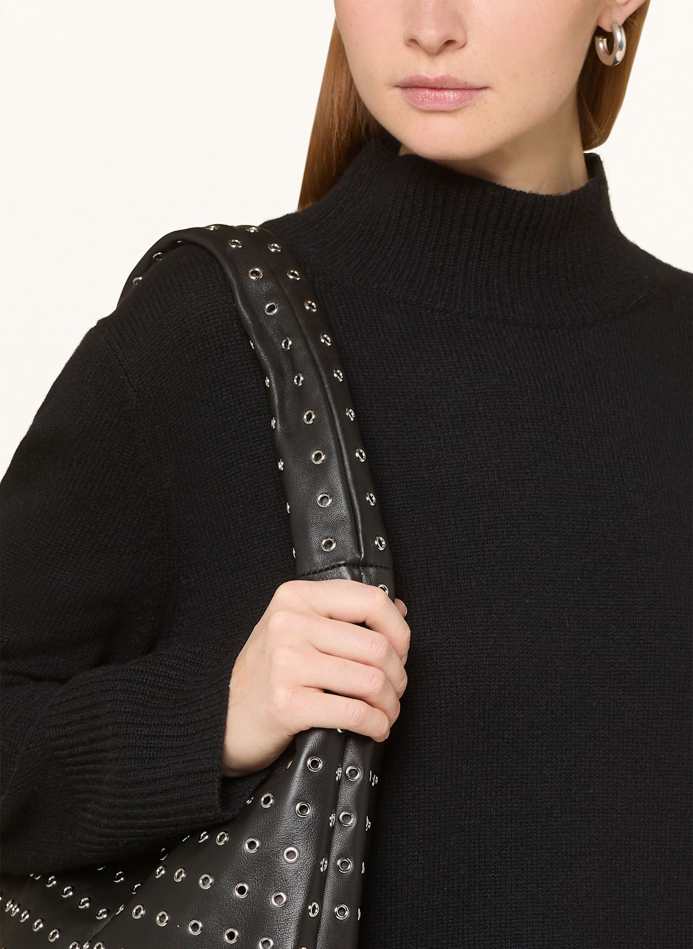 darling harbour Pullover mit Cashmere: SCHWARZ