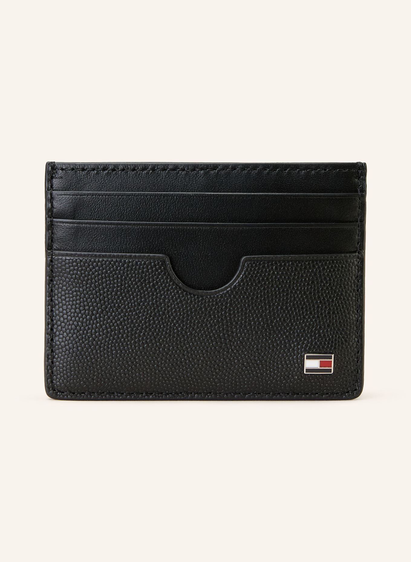 TOMMY HILFIGER Etui na karty: CZARNY