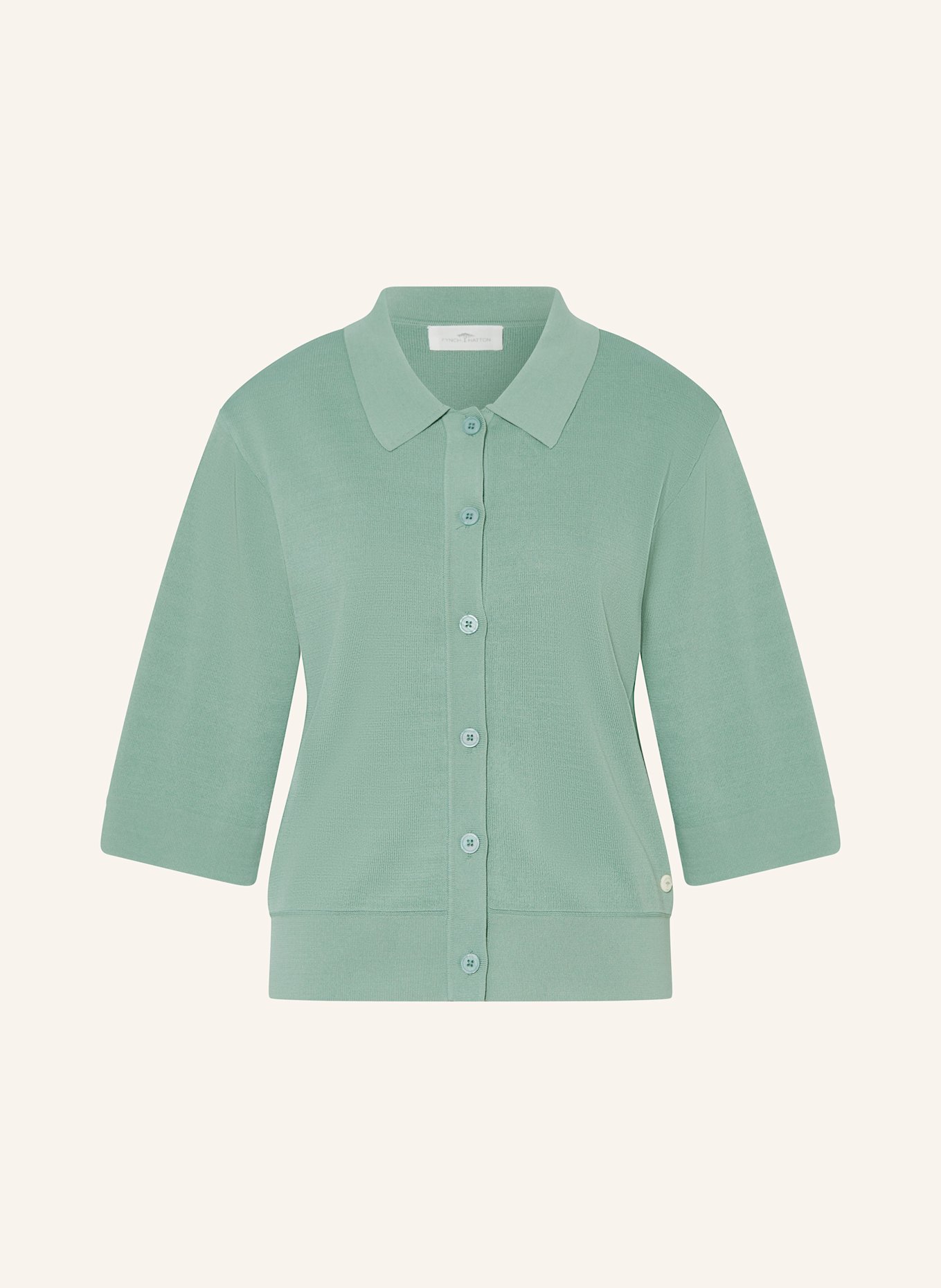 FYNCH-HATTON Strickjacke: HELLGRÜN