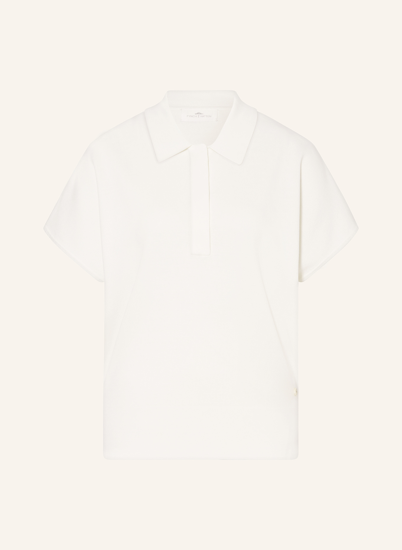 FYNCH-HATTON Polo piqué: CRÈME