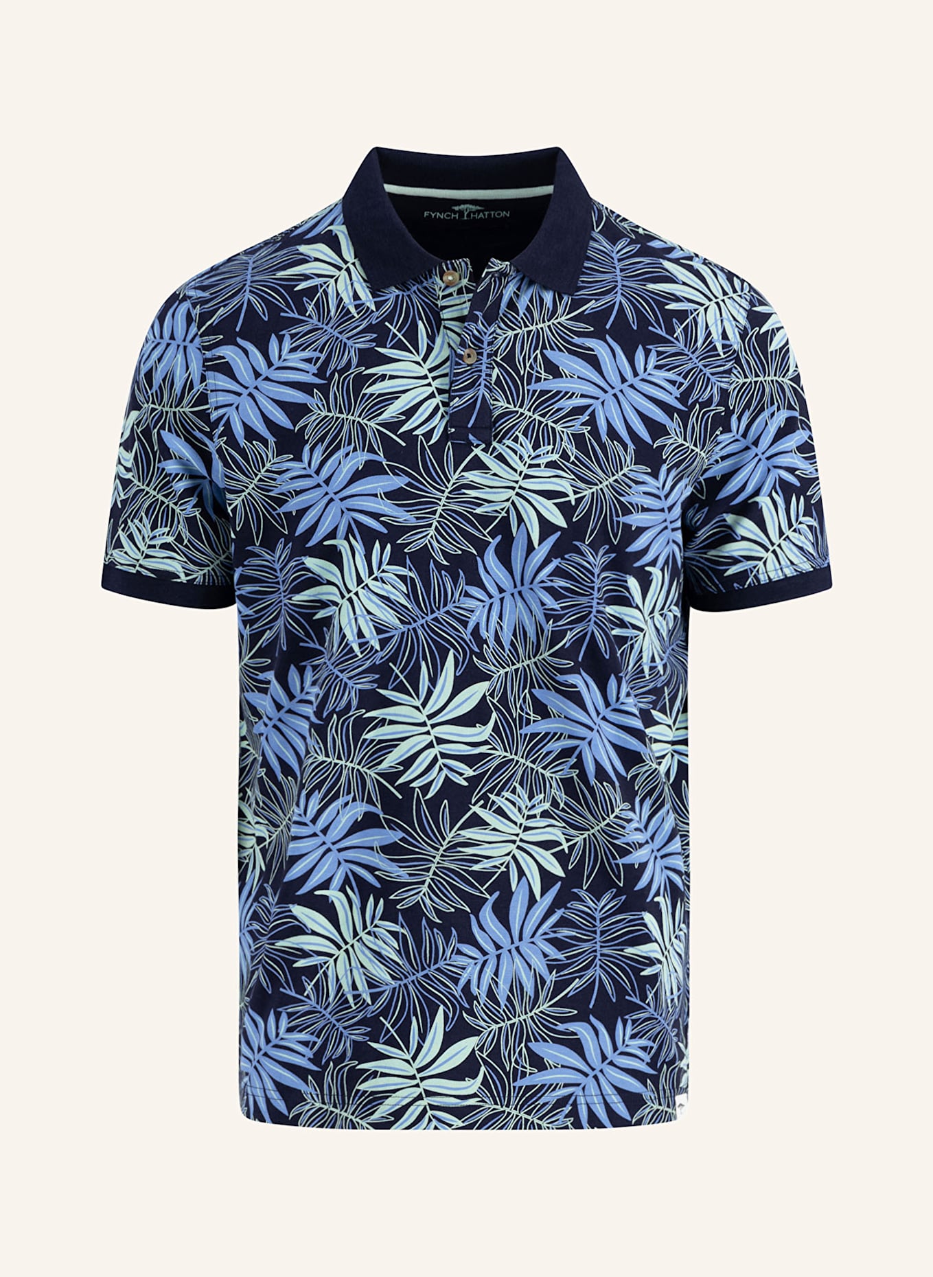 FYNCH-HATTON Koszulka polo z dżerseju casual fit: GRANATOWY / JASNONIEBIESKI / JASNOZIELONY