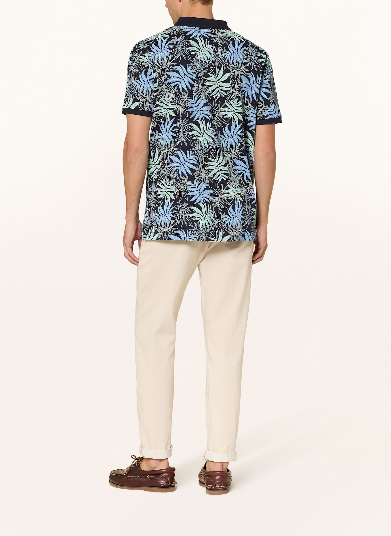 FYNCH-HATTON Koszulka polo z dżerseju casual fit: GRANATOWY / JASNONIEBIESKI / JASNOZIELONY