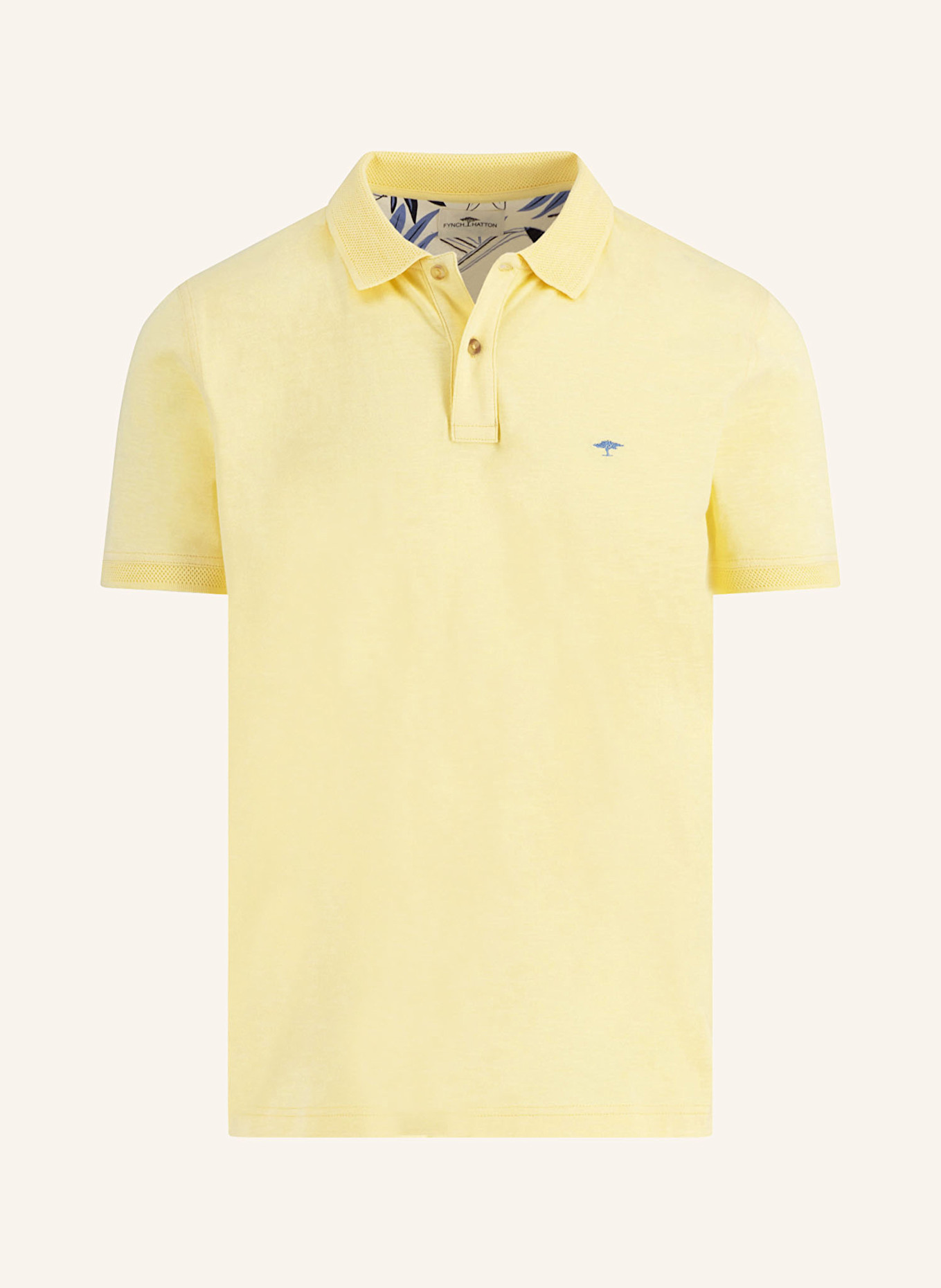 FYNCH-HATTON Jersey-Poloshirt Casual Fit: HELLGELB