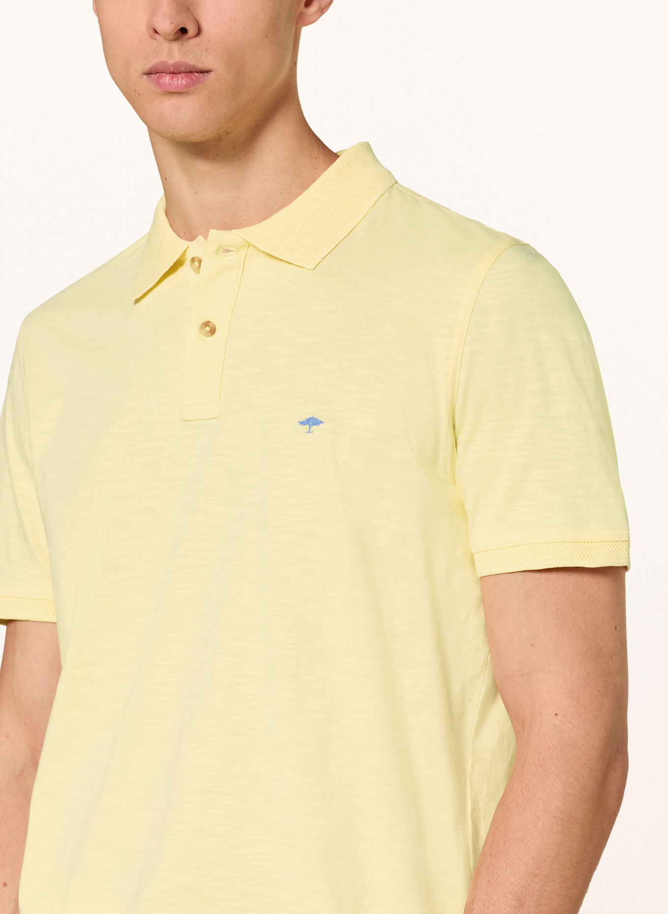 FYNCH-HATTON Jersey-Poloshirt Casual Fit: HELLGELB