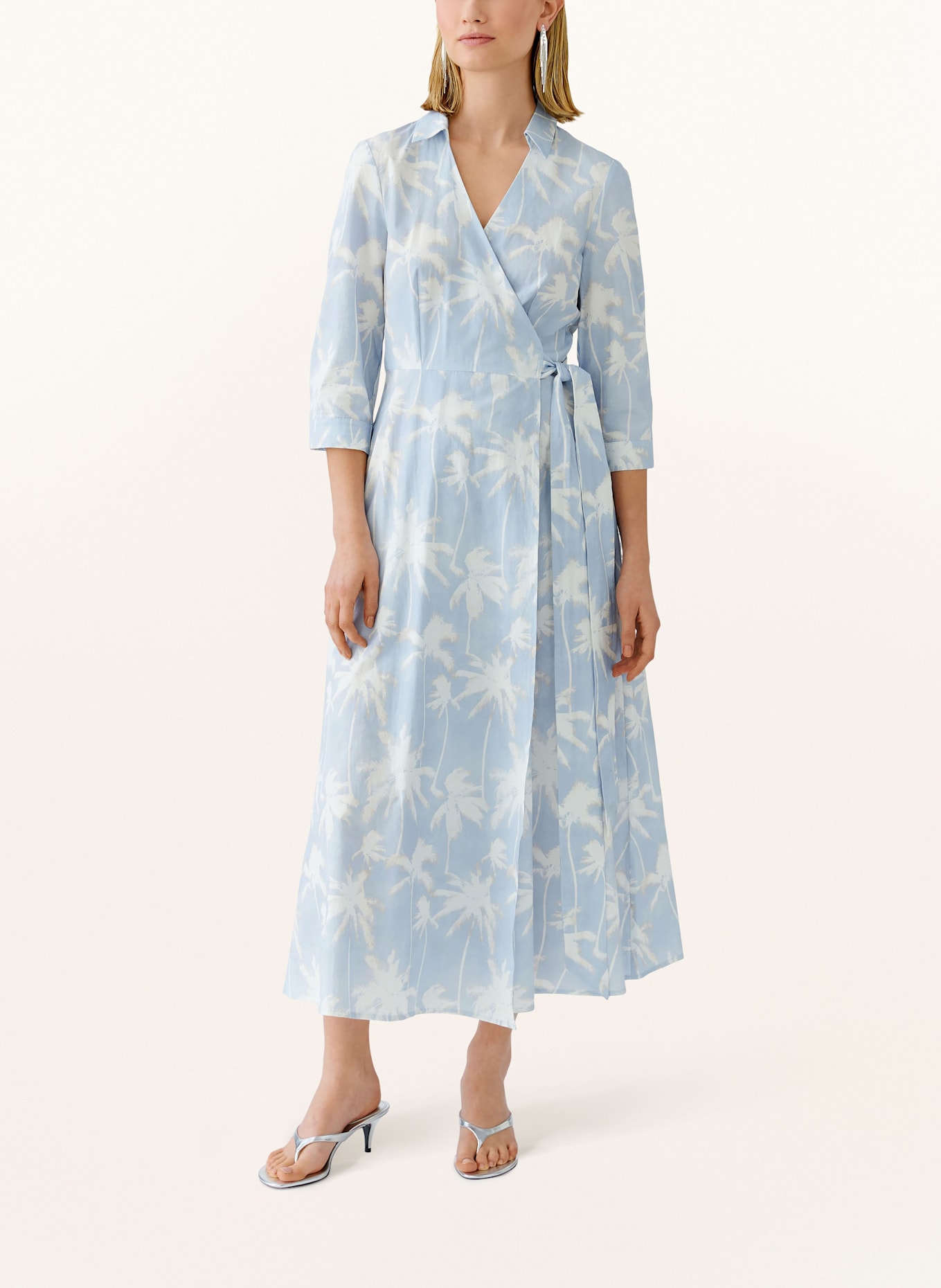 oui Wickelkleid: HELLBLAU/ WEISS