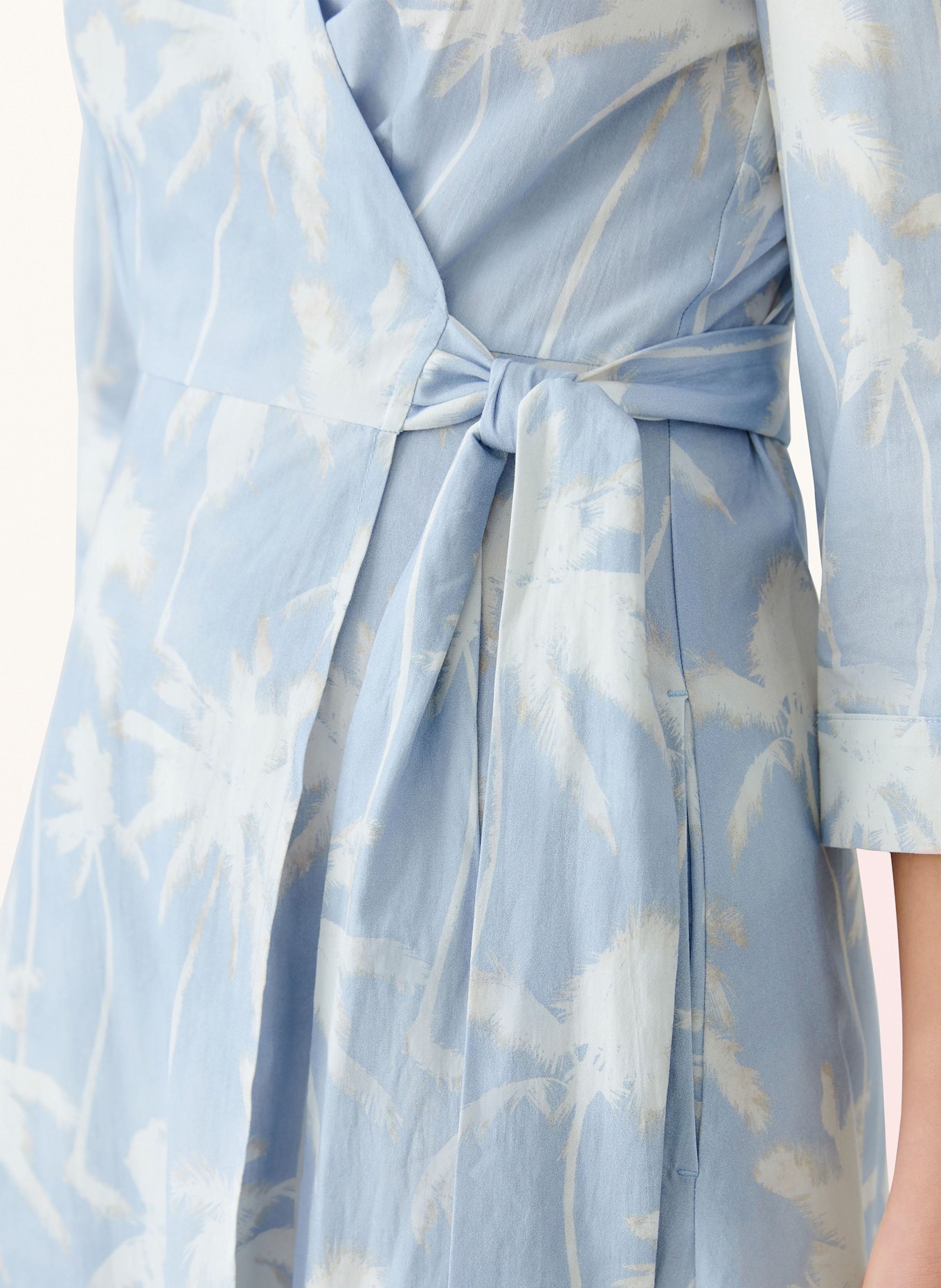 oui Wickelkleid: HELLBLAU/ WEISS