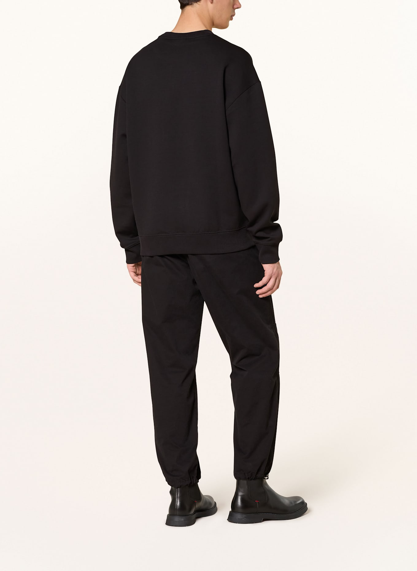 HUGO Sweatshirt DETTIL: SCHWARZ
