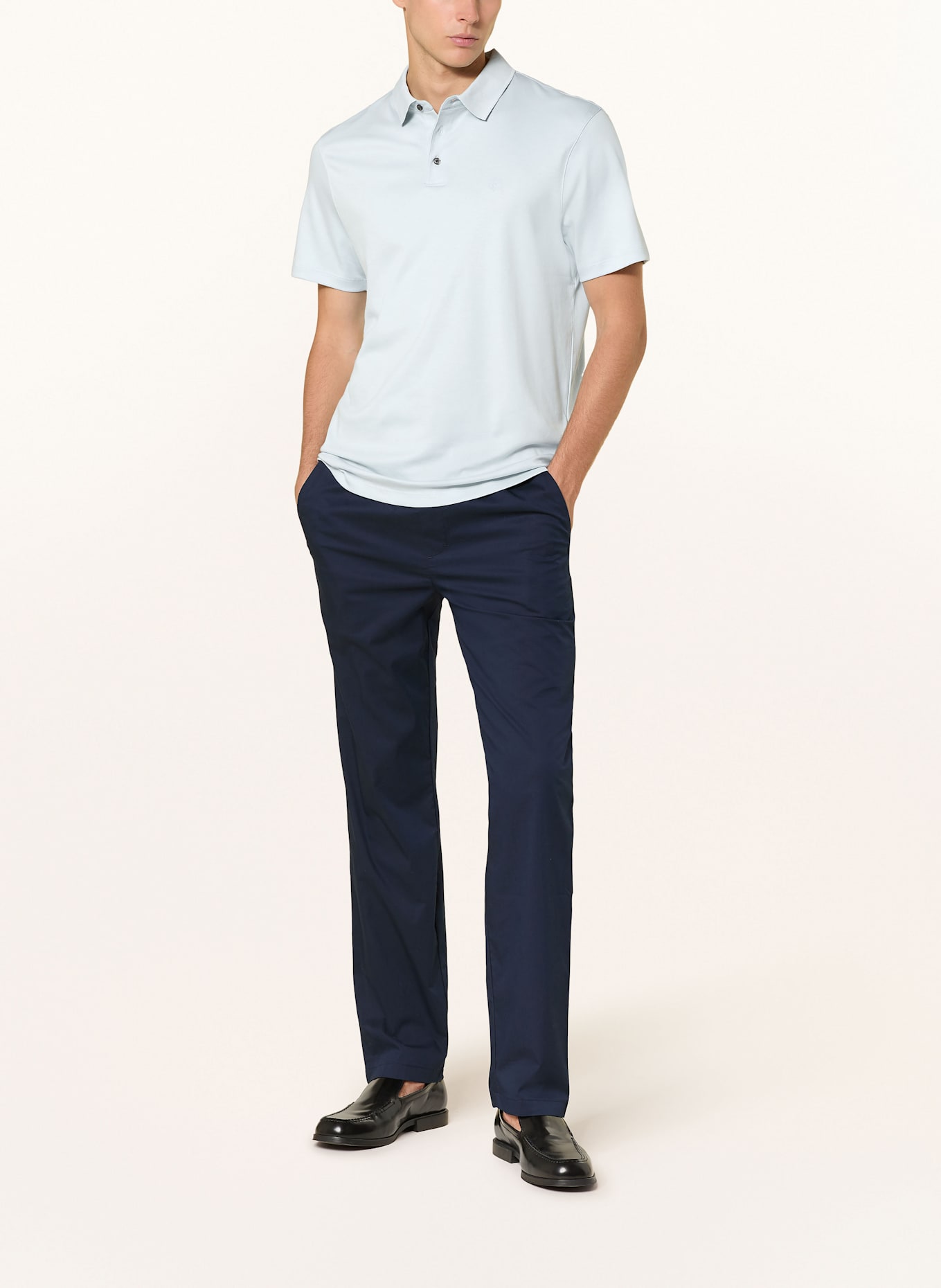 Calvin Klein Jersey polo short classic fit: LIGHT BLUE